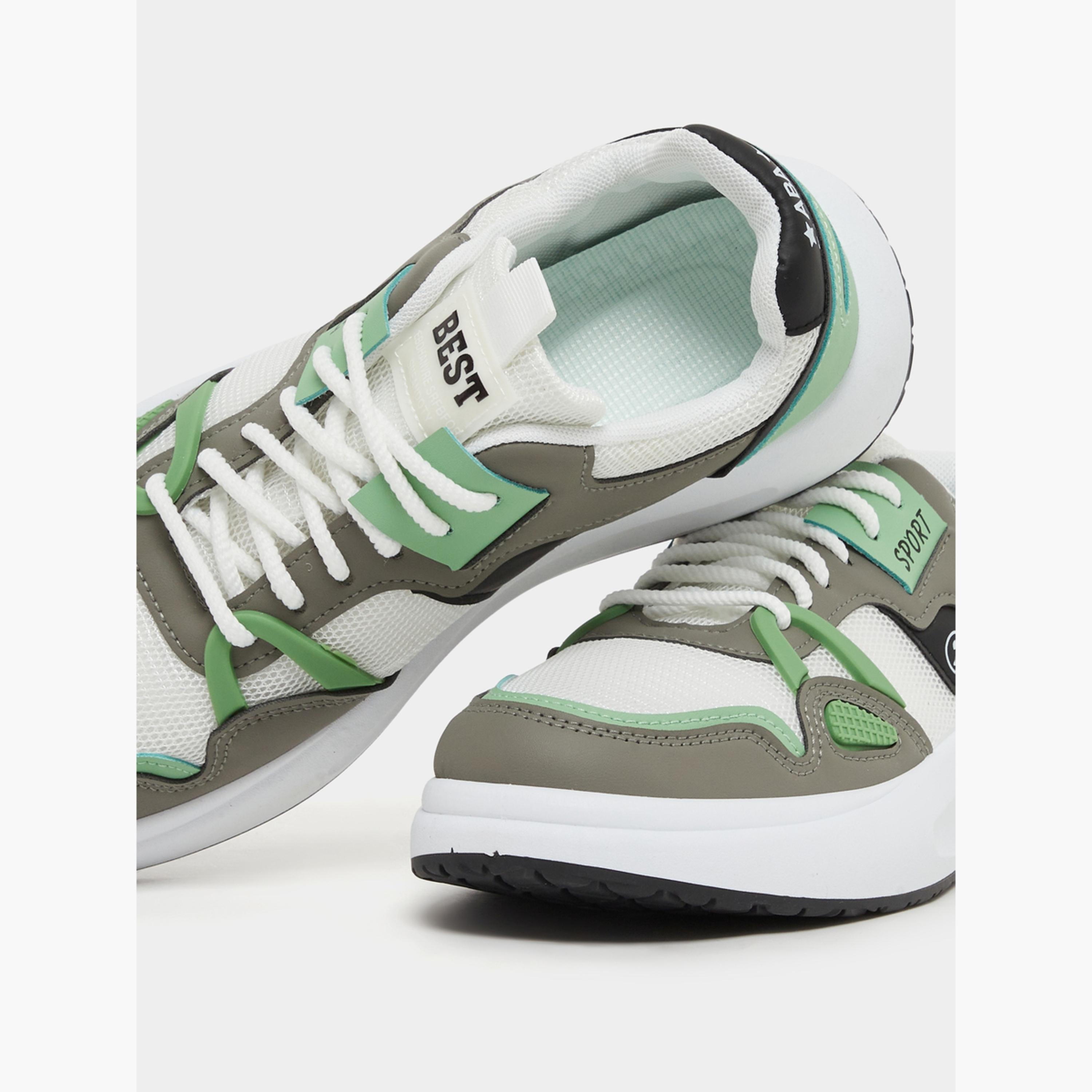 Take Two Textured Chunky Sole Lace Up Sneakers-men-shoes-sneakers-image-3