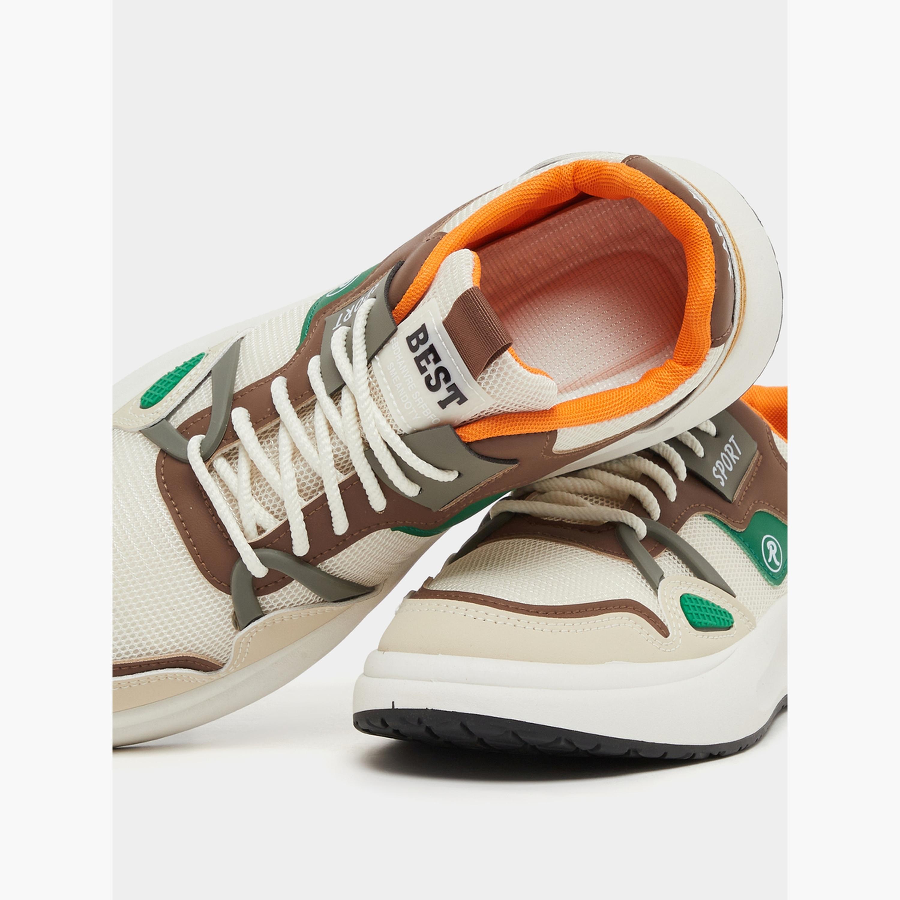 حذاء سنيكرز بنعل شانكي وتفاصيل بارزة الملمس-men-shoes-sneakers-image-3