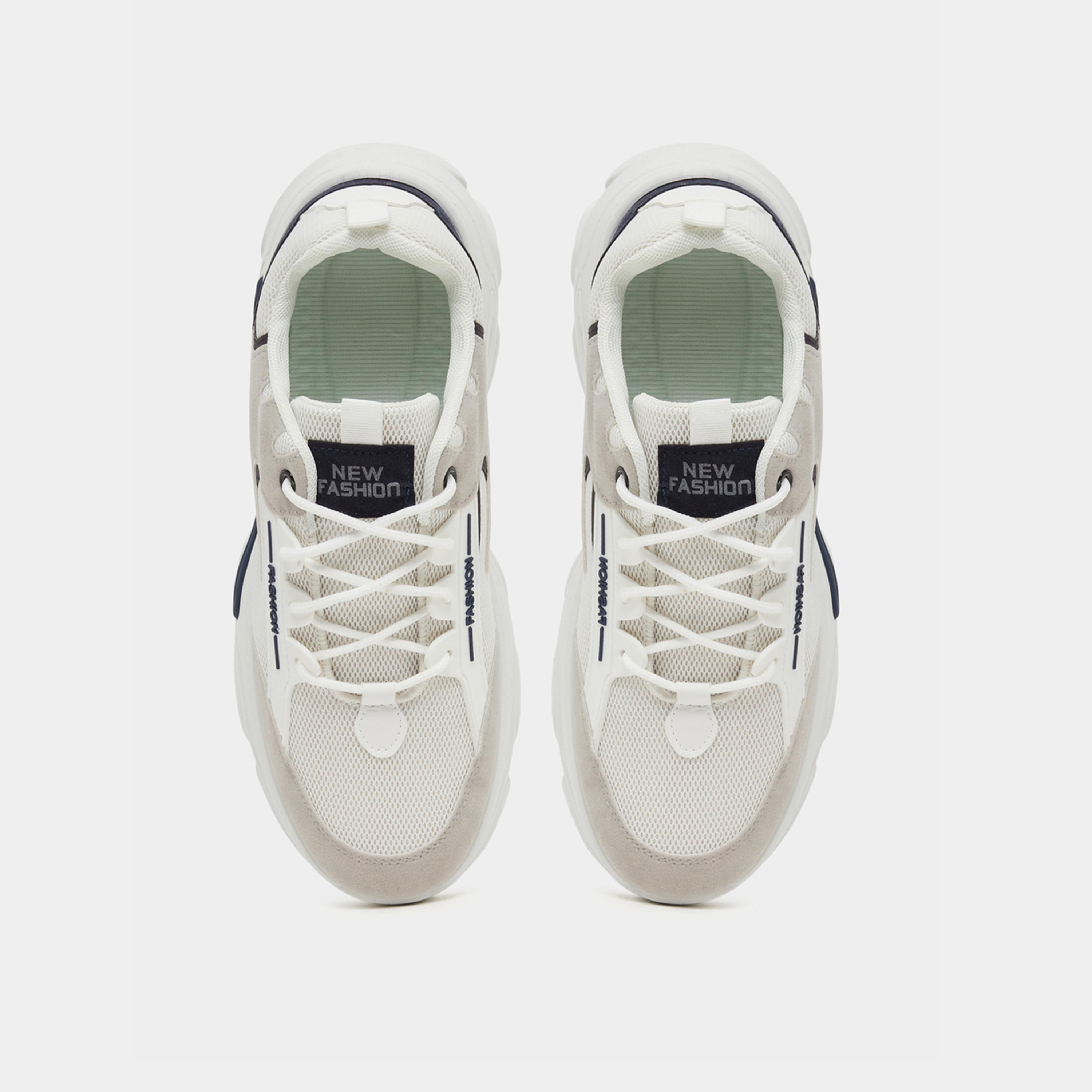 Take Two Textured Chunky Sole Lace Up Sneakers-men-shoes-sneakers-image-5