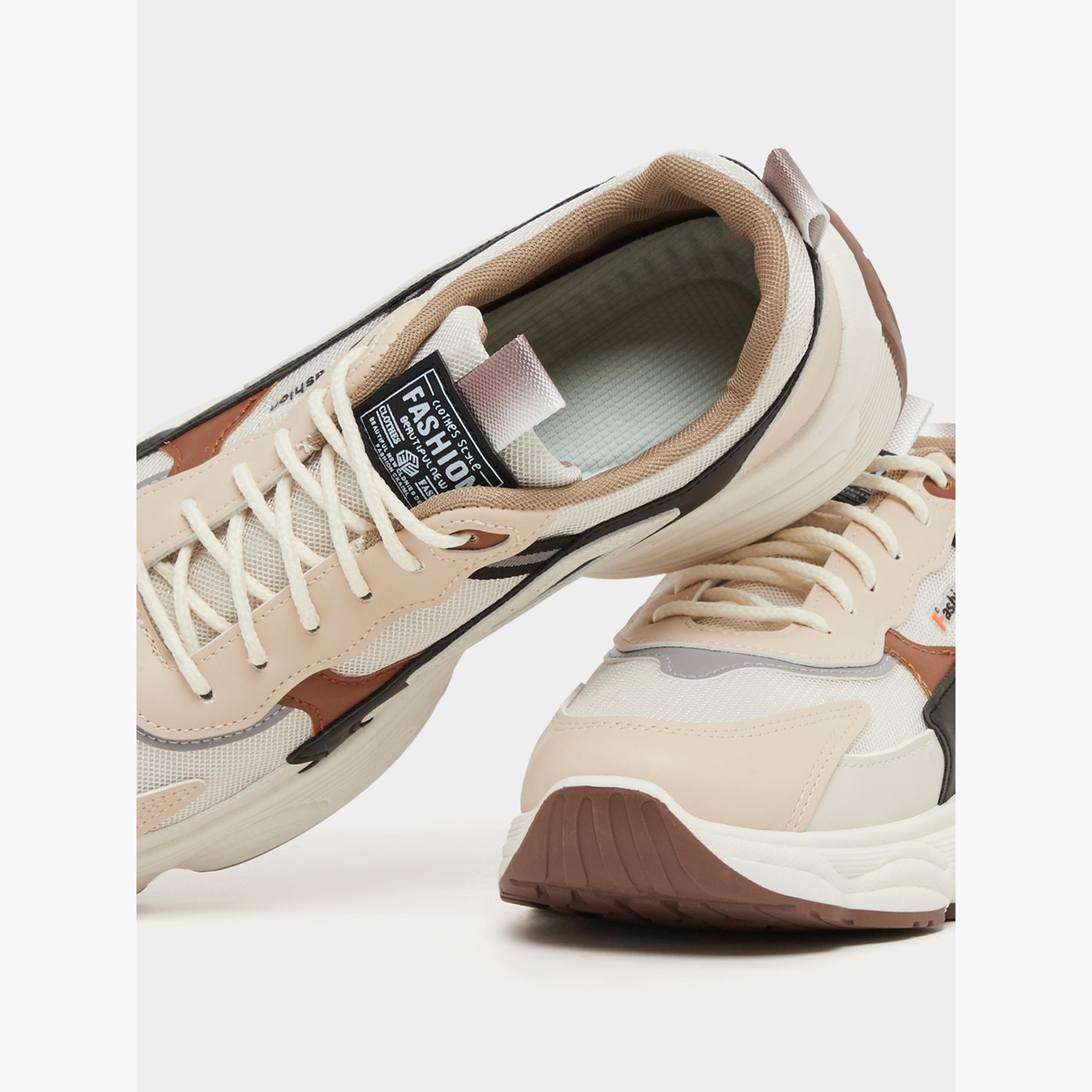Take Two Textured Chunky Sole Lace Up Sneakers-men-shoes-sneakers-image-3