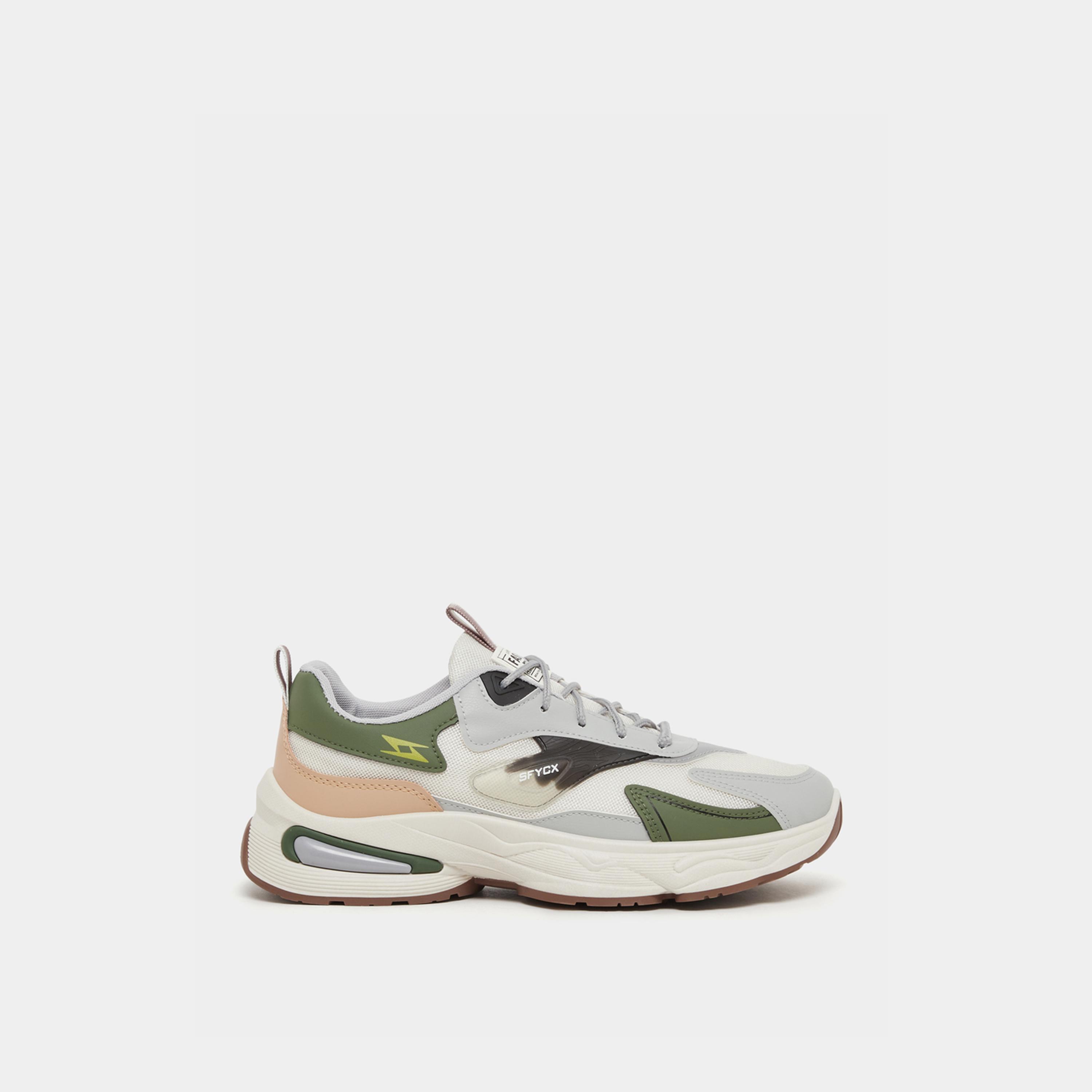 Take Two Textured Chunky Sole Lace Up Sneakers-men-shoes-sneakers-image-1