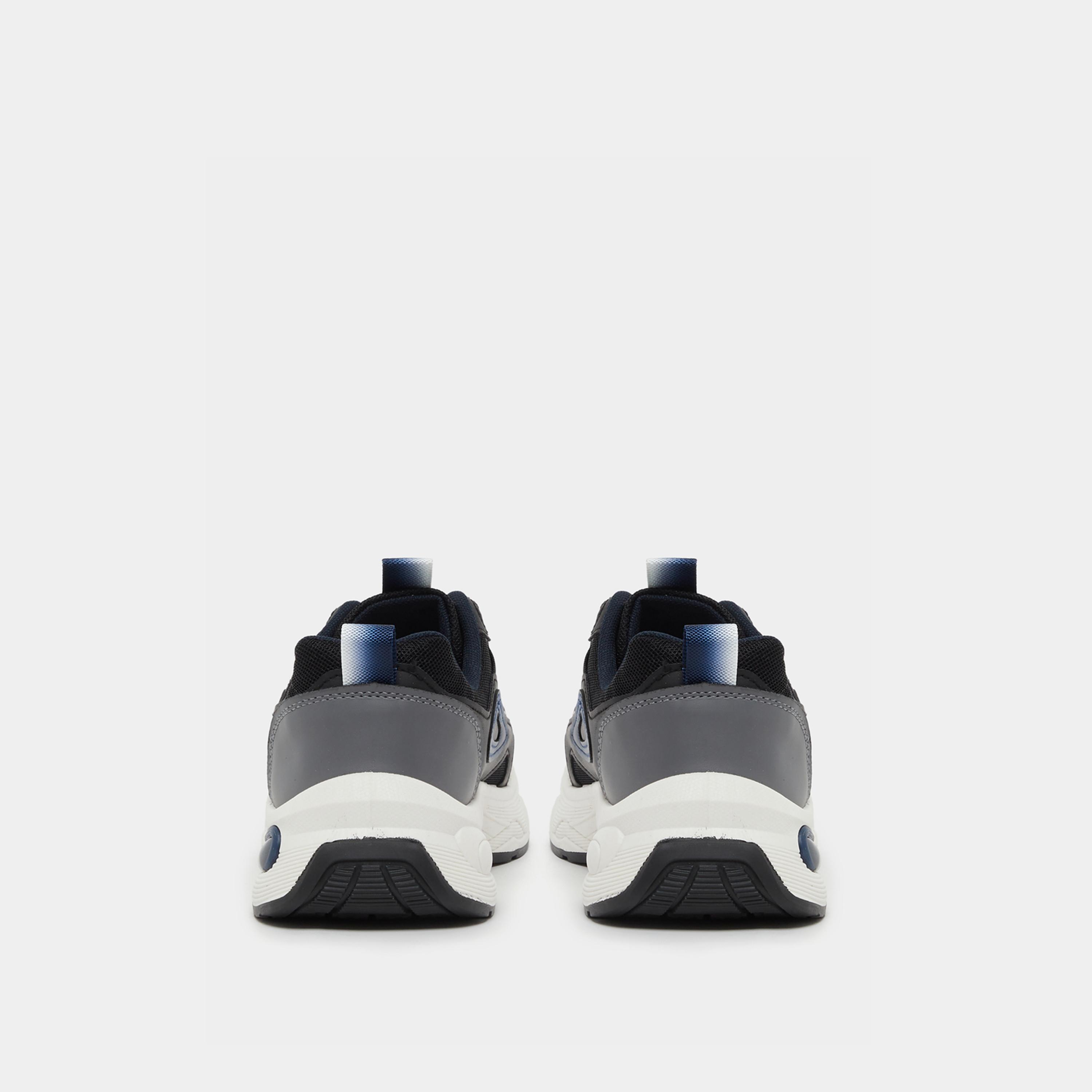 Take Two Textured Chunky Sole Lace Up Sneakers-men-shoes-sneakers-image-4