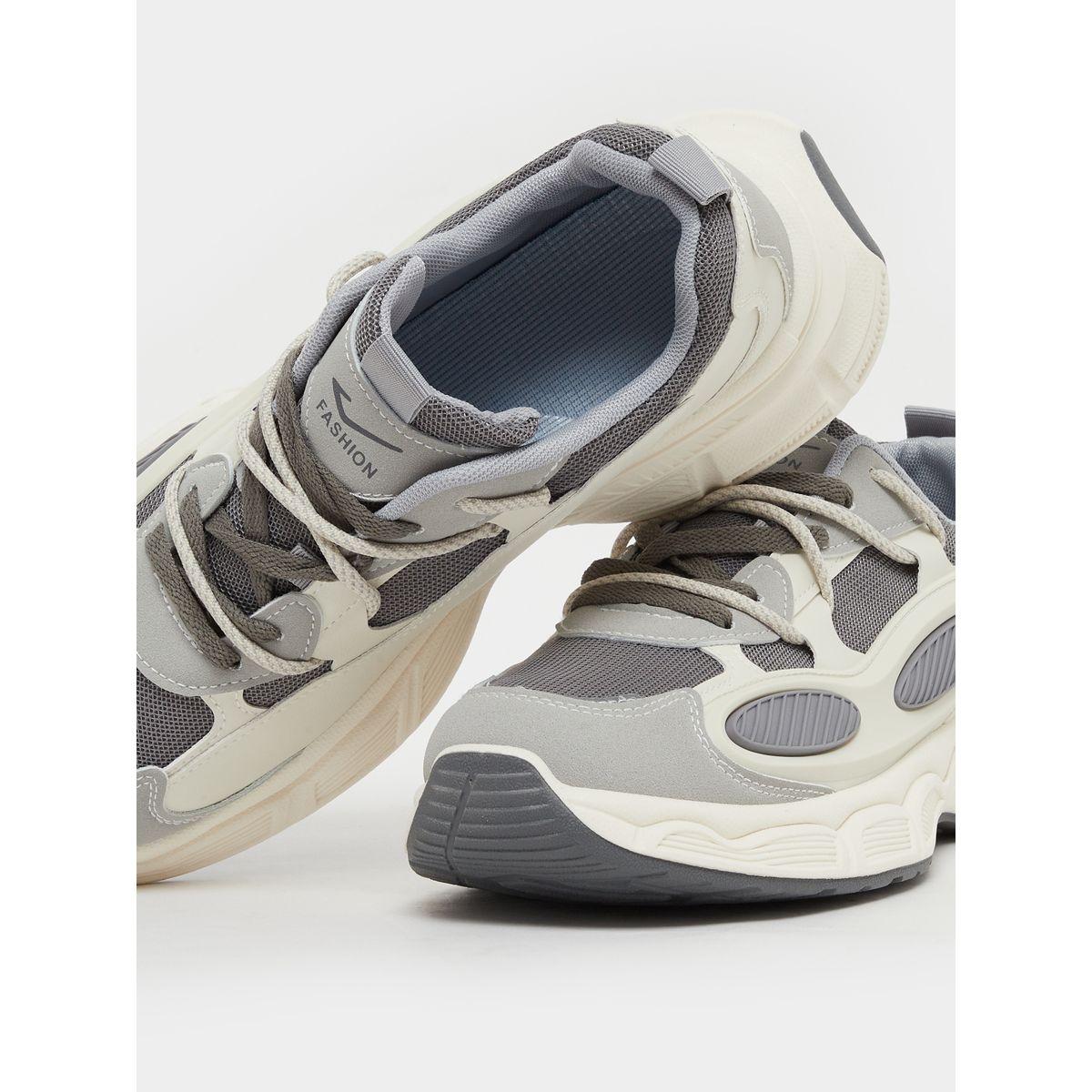 Take Two Textured Chunky Sole Lace Up Sneakers-men-shoes-sneakers-image-3