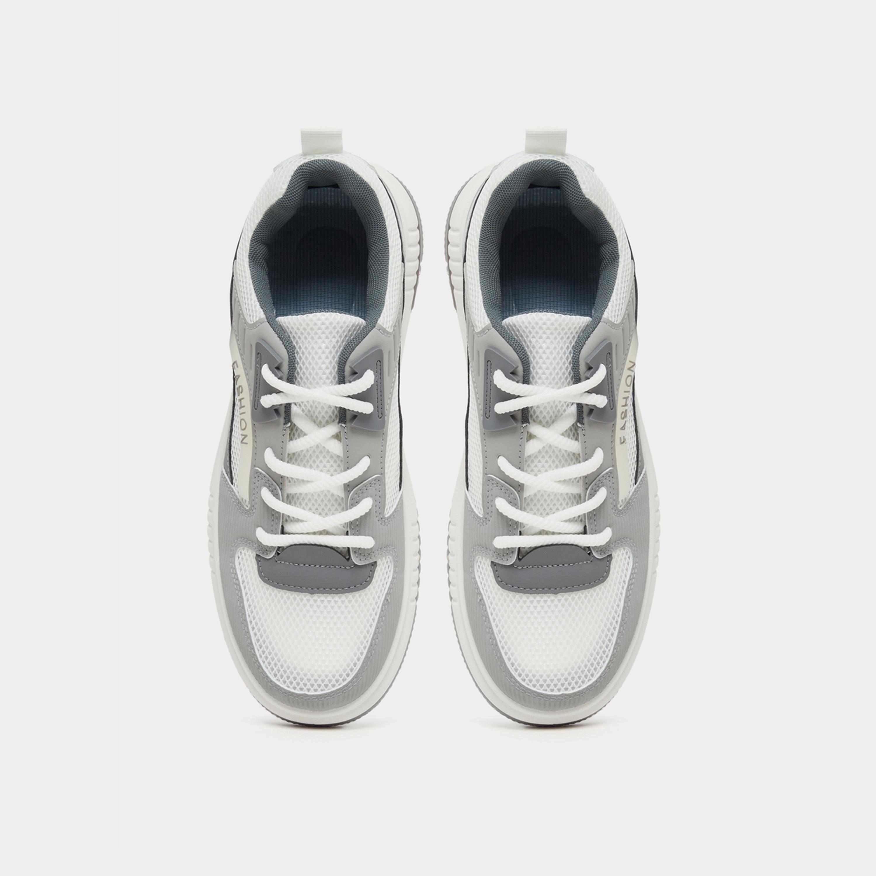 Take Two Breathable Lace Up Air Max Sole Chunky Sneakers-men-shoes-sneakers-image-5