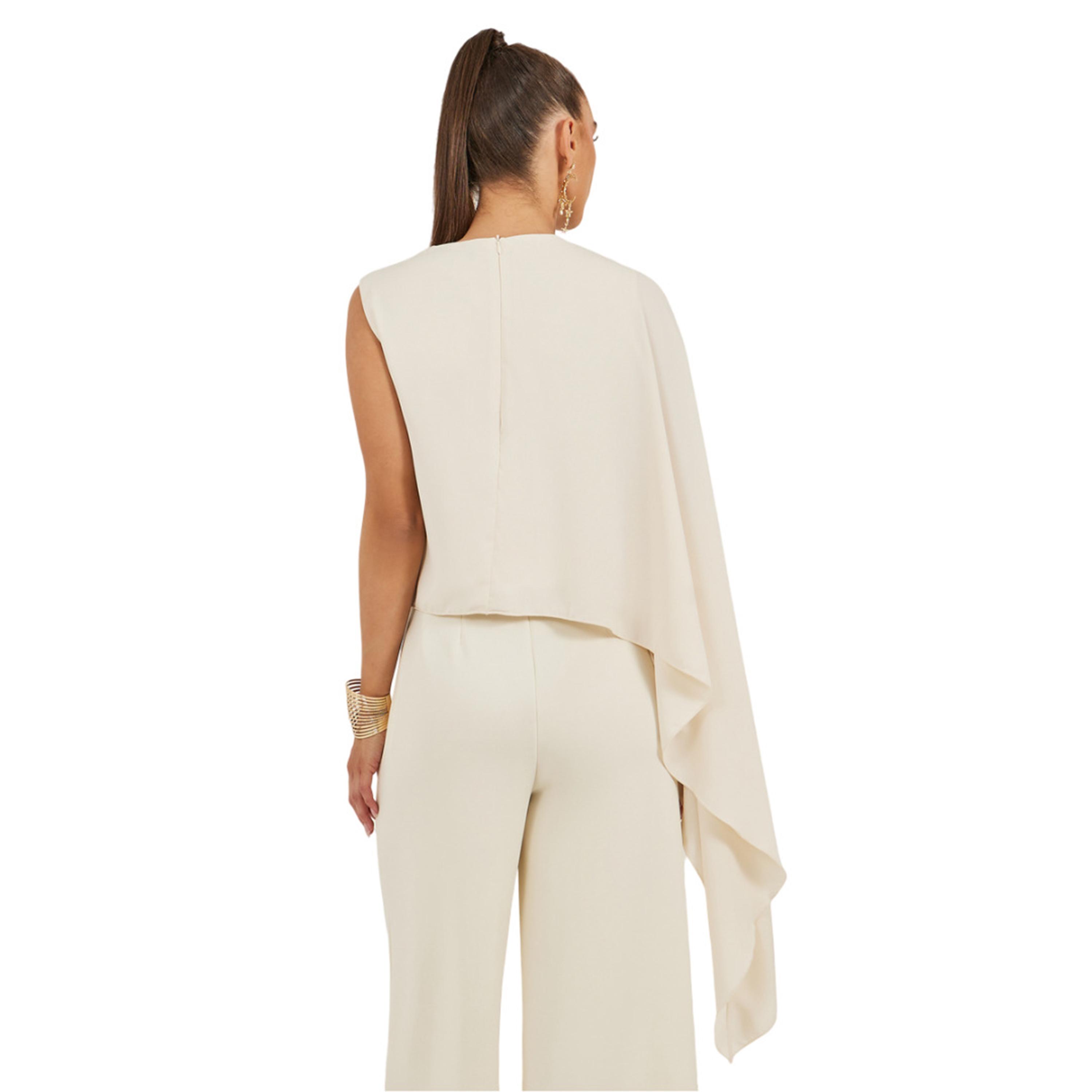 ستايلي - بلوزة بقصّة عادية وكم كيب واسع-women-clothing-shirtsandblouses-blouses-image-4