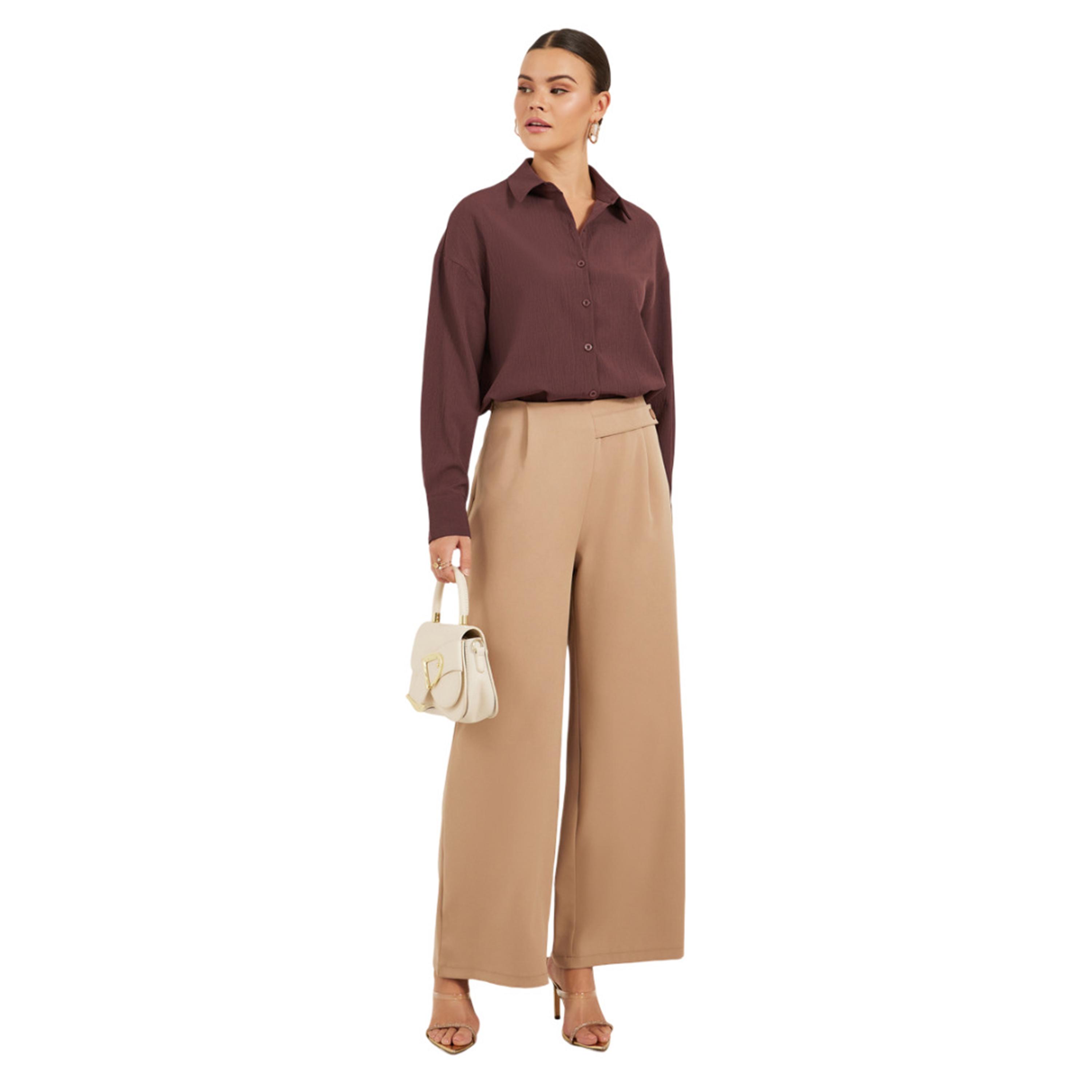 Styli Textured Long Sleeve Oversized Shirt-women-clothing-shirtsandblouses-shirts-image-2