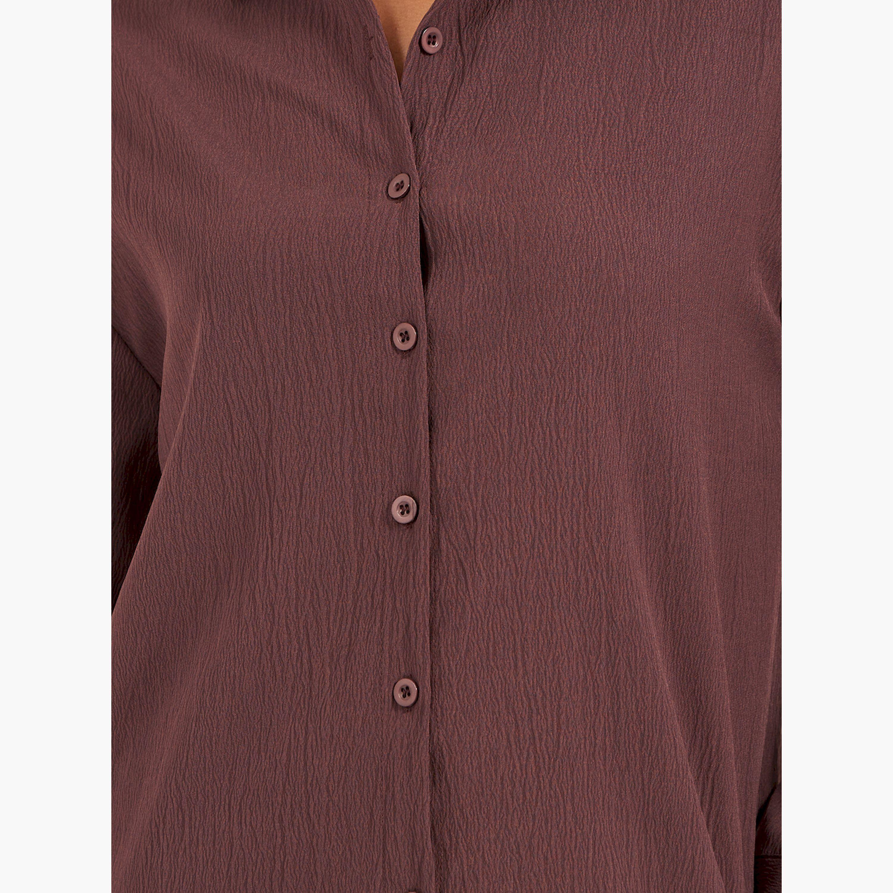 Styli Textured Long Sleeve Oversized Shirt-women-clothing-shirtsandblouses-shirts-image-4