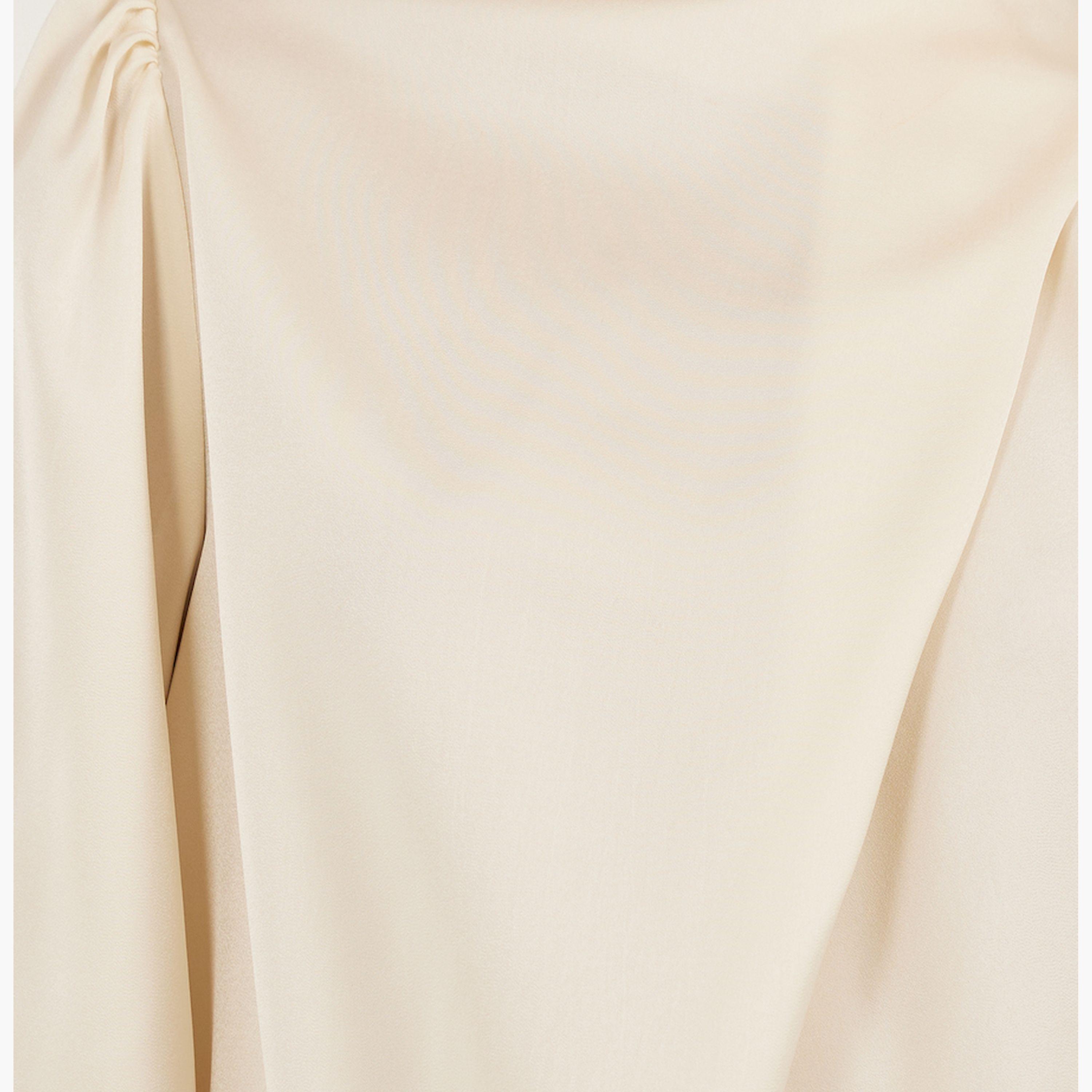 Styli Solid High Neck Balloon Sleeve Blouse-women-clothing-shirtsandblouses-blouses-image-5