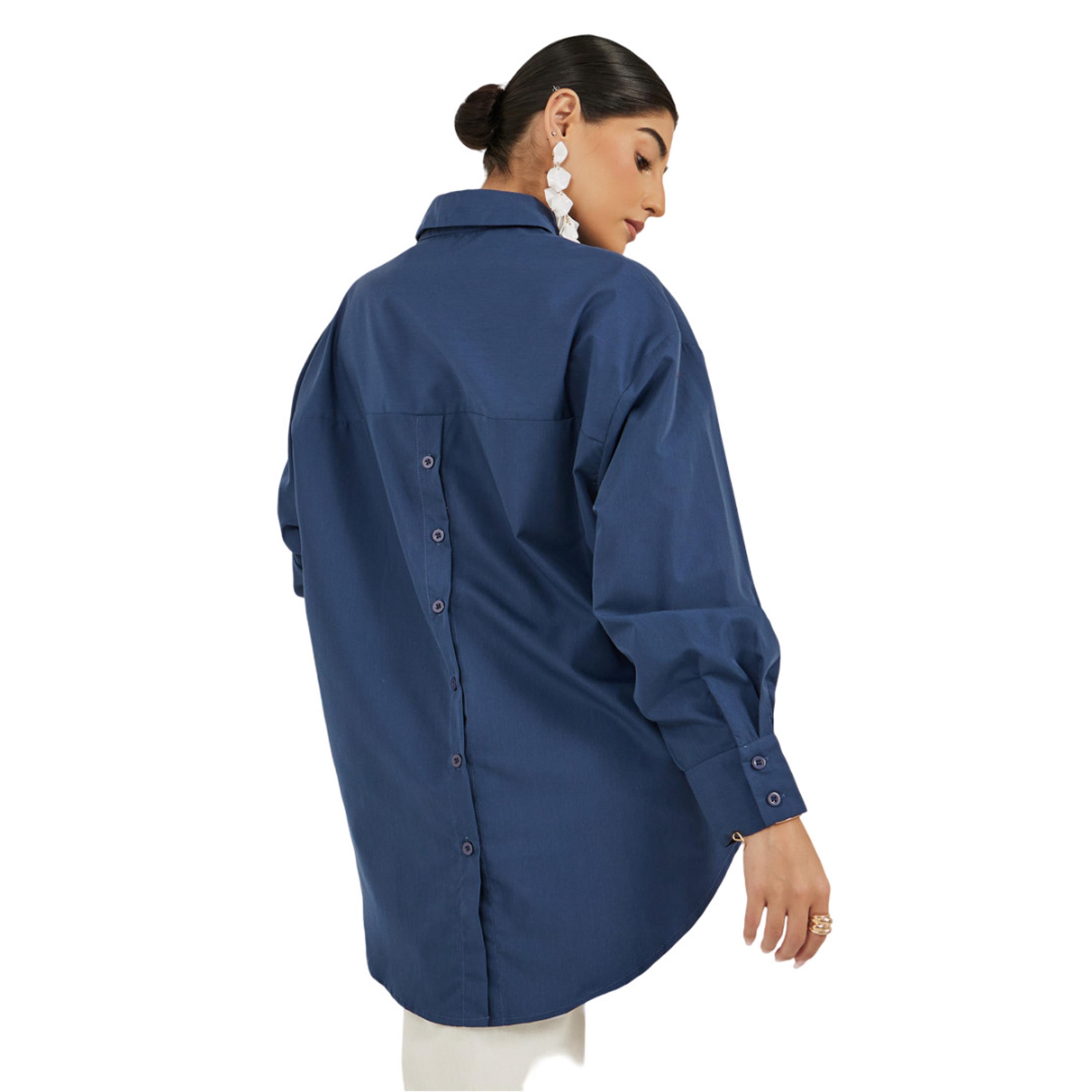 Styli Oversized Spread Collar Longline Shirt-women-clothing-shirtsandblouses-shirts-image-2