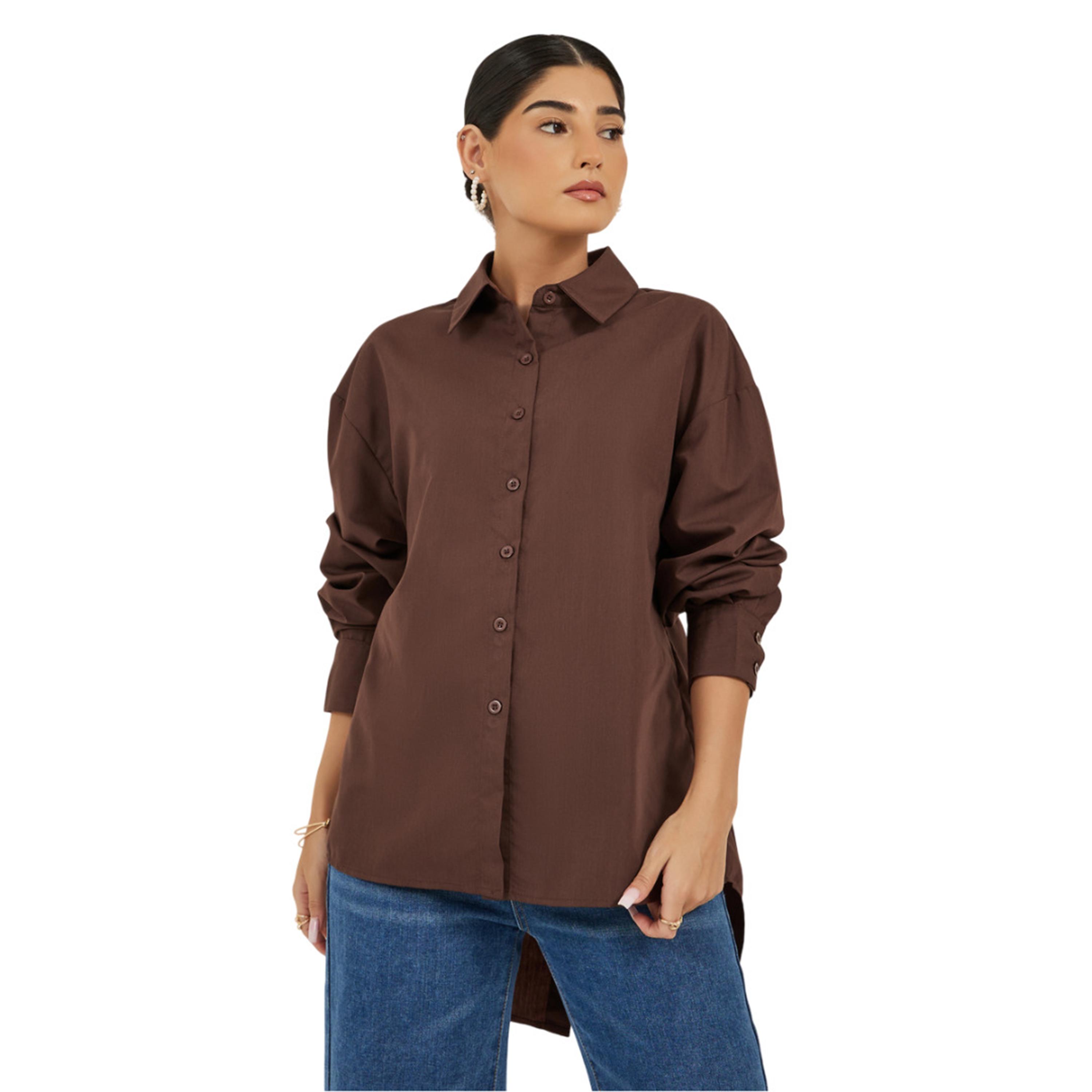 Styli Oversized Spread Collar Longline Shirt-women-clothing-shirtsandblouses-shirts-image-4