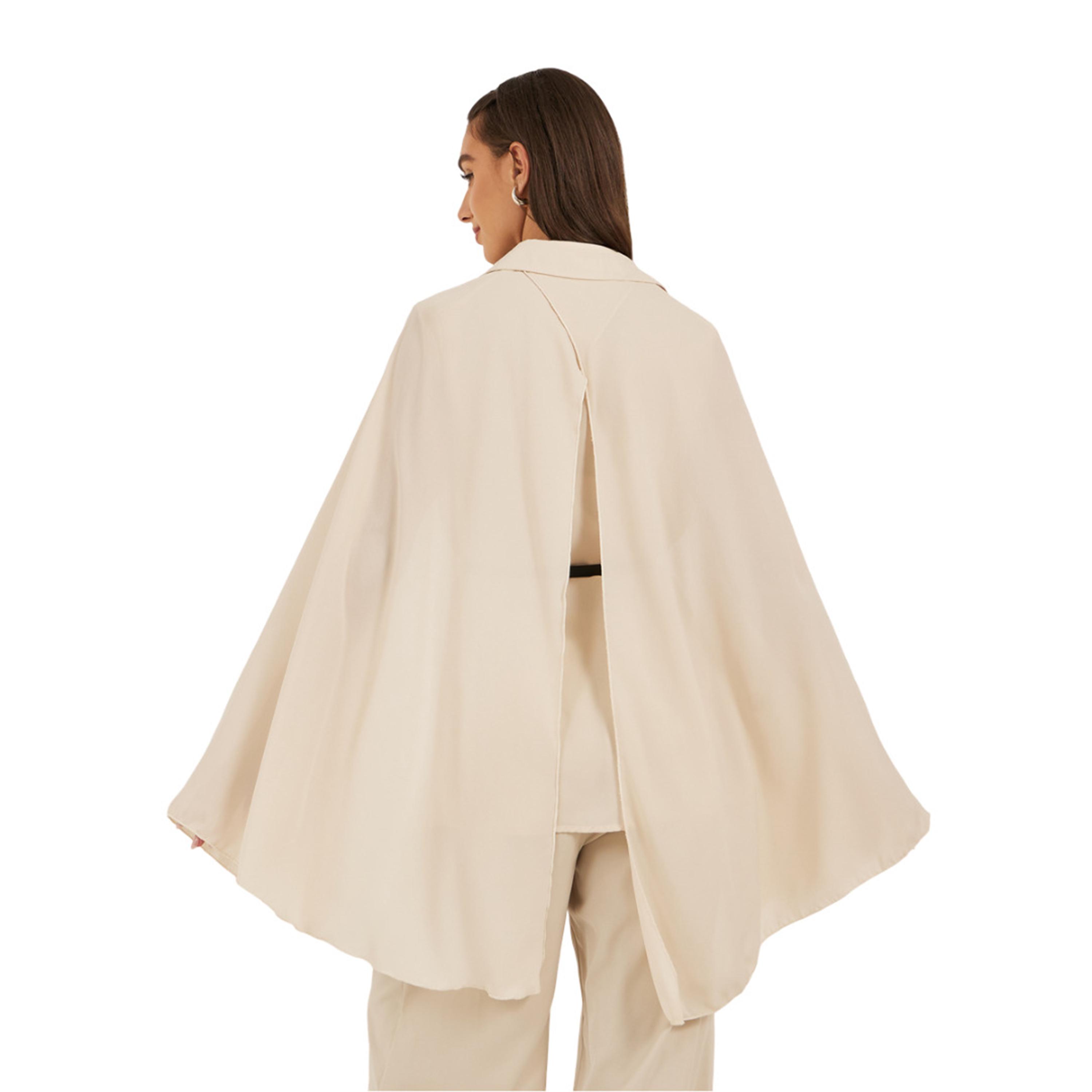 Styli Plain Belted Cape Sleeves Blouse-women-clothing-shirtsandblouses-blouses-image-4