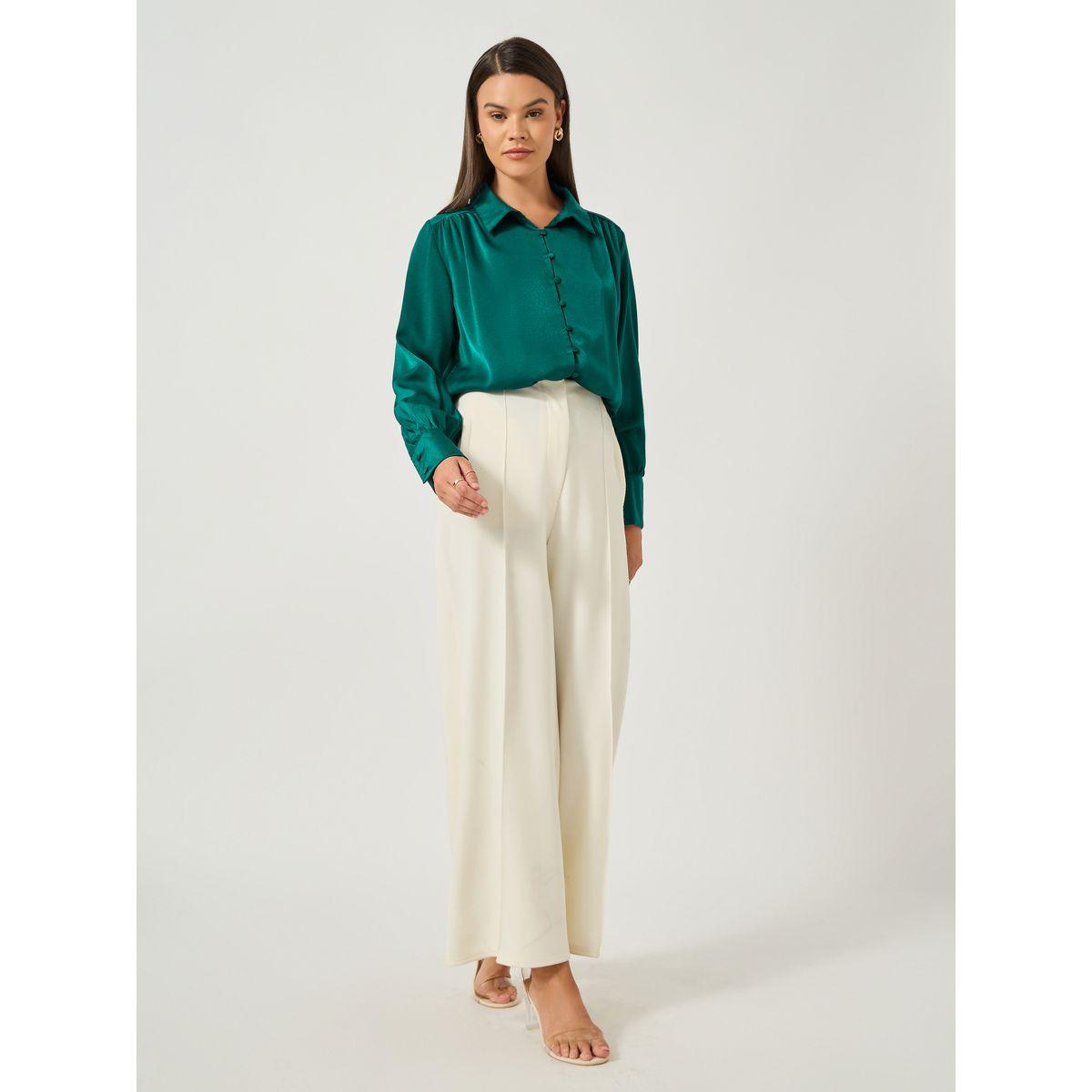 بلوزة كاجوال بأكمام بالون-women-clothing-shirtsandblouses-blouses-image-2