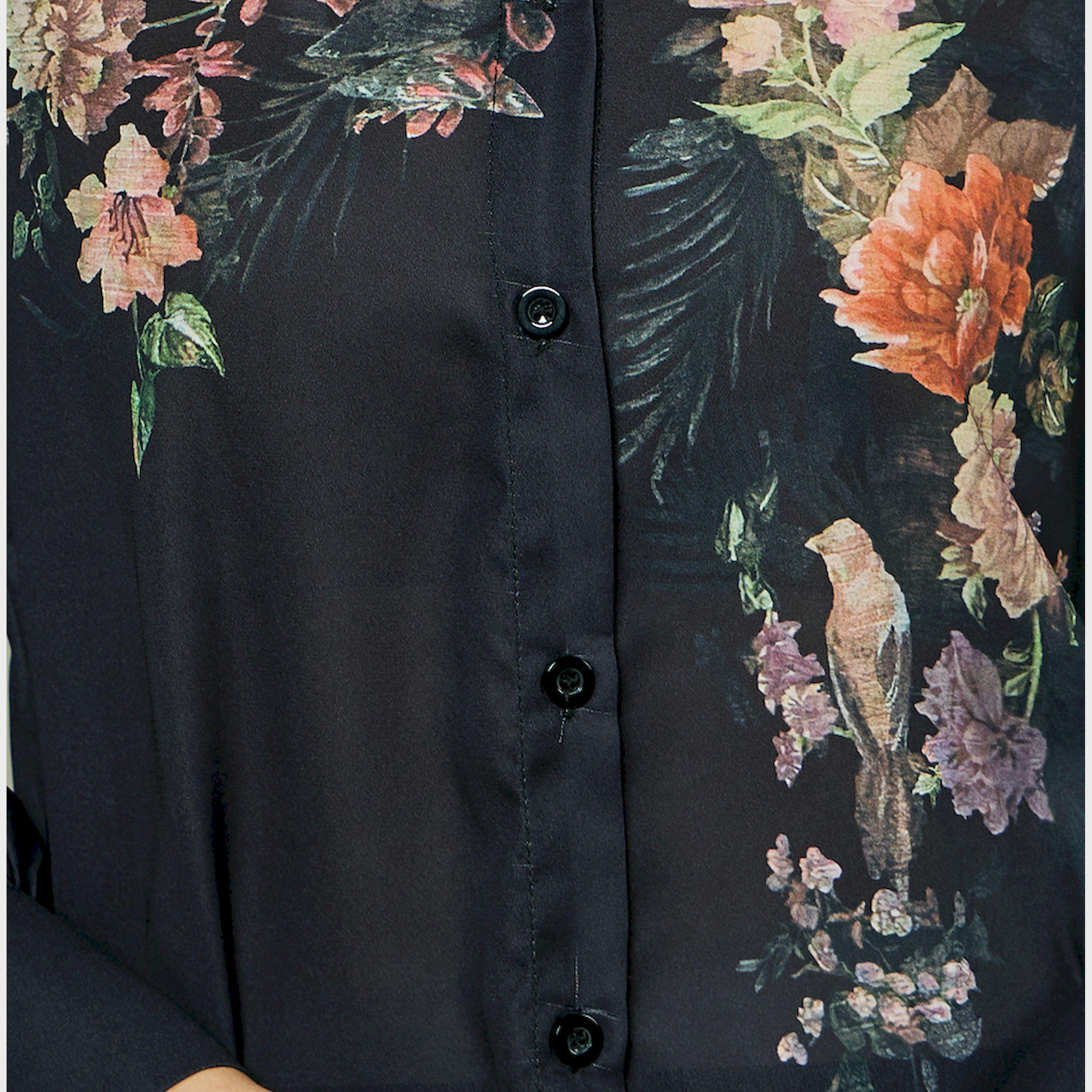 Styli Floral Print Balloon Sleeve Spread Collar Shirt-women-clothing-shirtsandblouses-shirts-image-4
