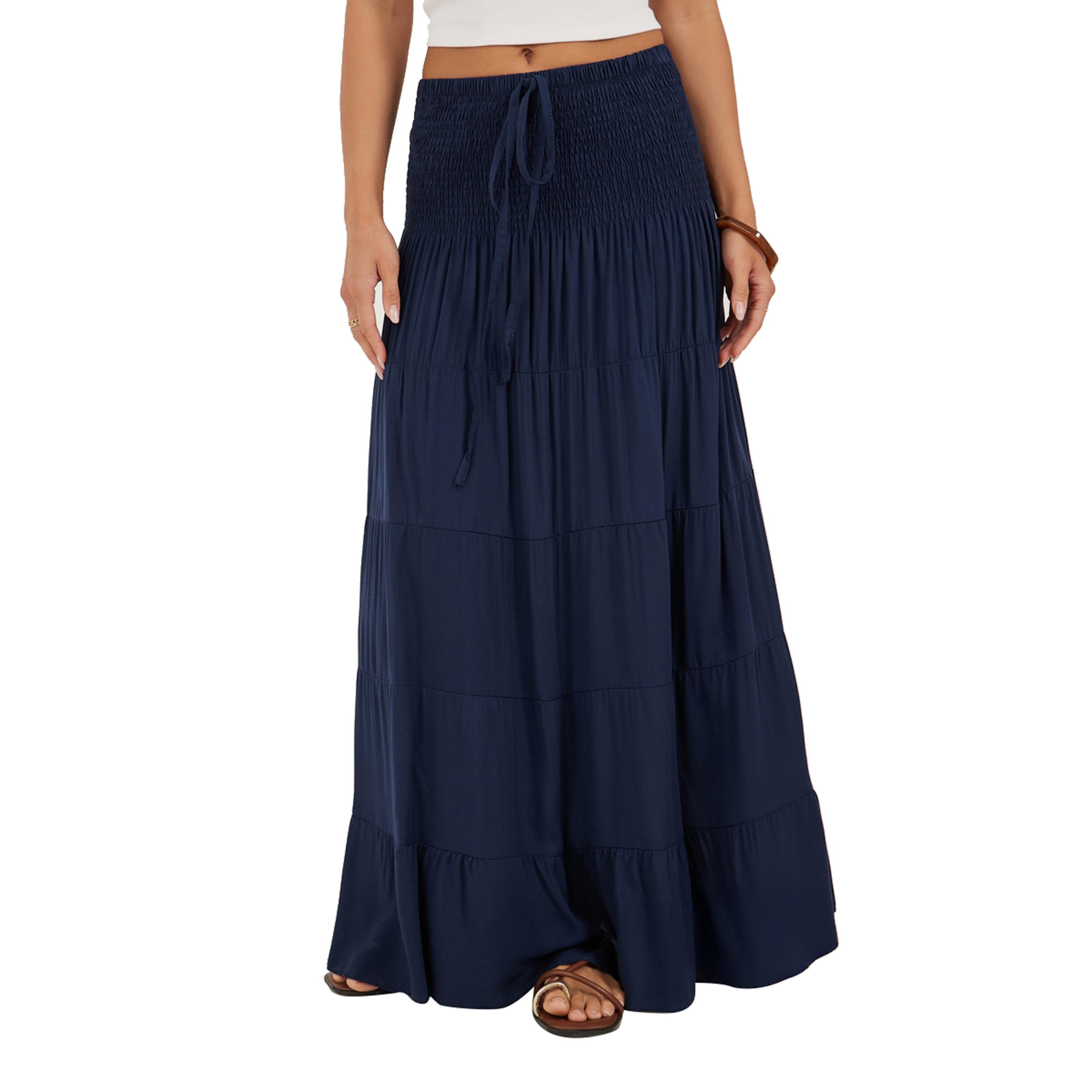 ستايلي -  فستان ماكسي على شكل حرف A متعدد الطبقات-women-clothing-bottoms-skirts-image-2