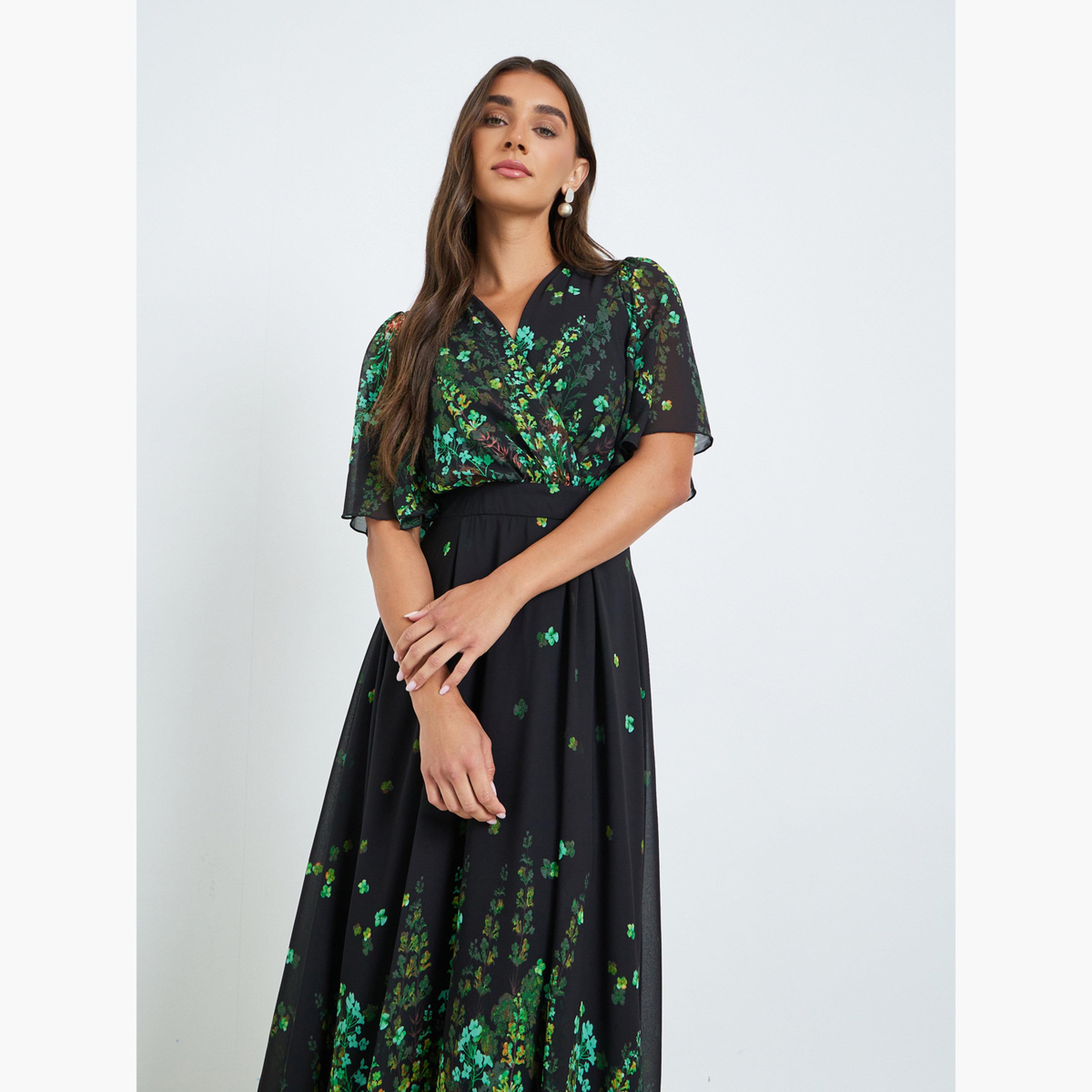 فستان طويل بطبعة زهور وتصميم مريح-women-clothing-dresses-image-4