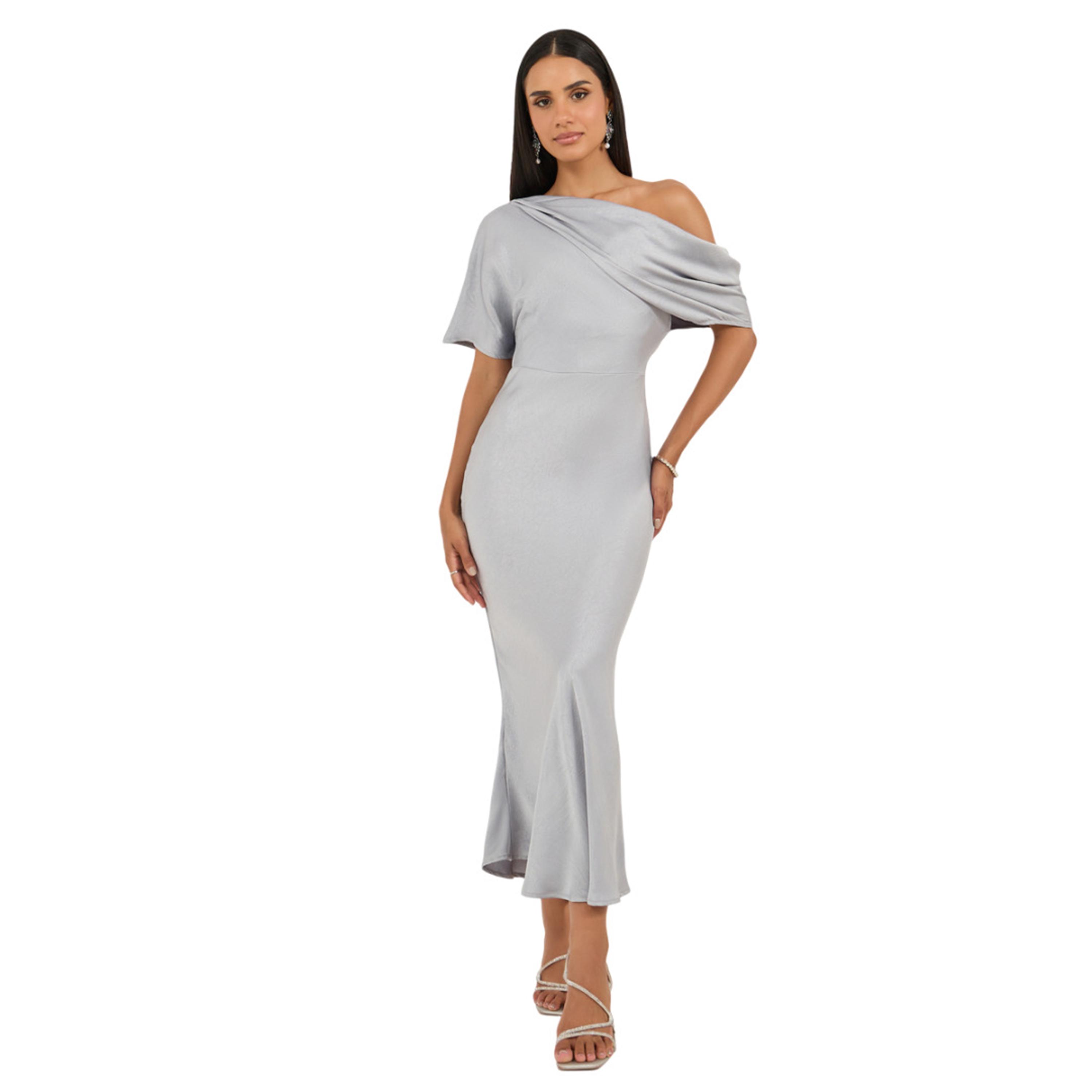 Styli Self Design One Sleeve Mermaid Maxi Dress-women-clothing-dresses-image-1