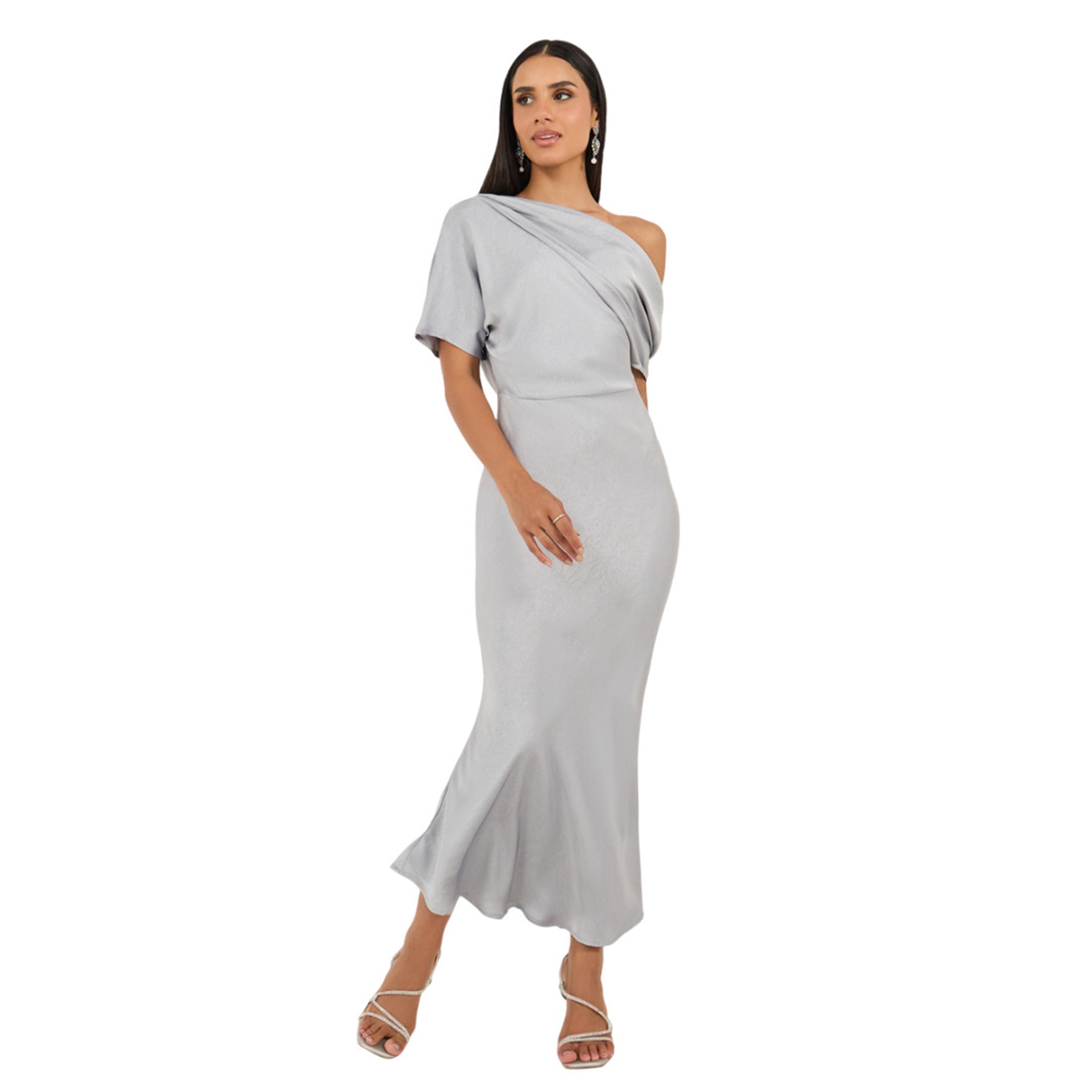 Styli Self Design One Sleeve Mermaid Maxi Dress-women-clothing-dresses-image-2