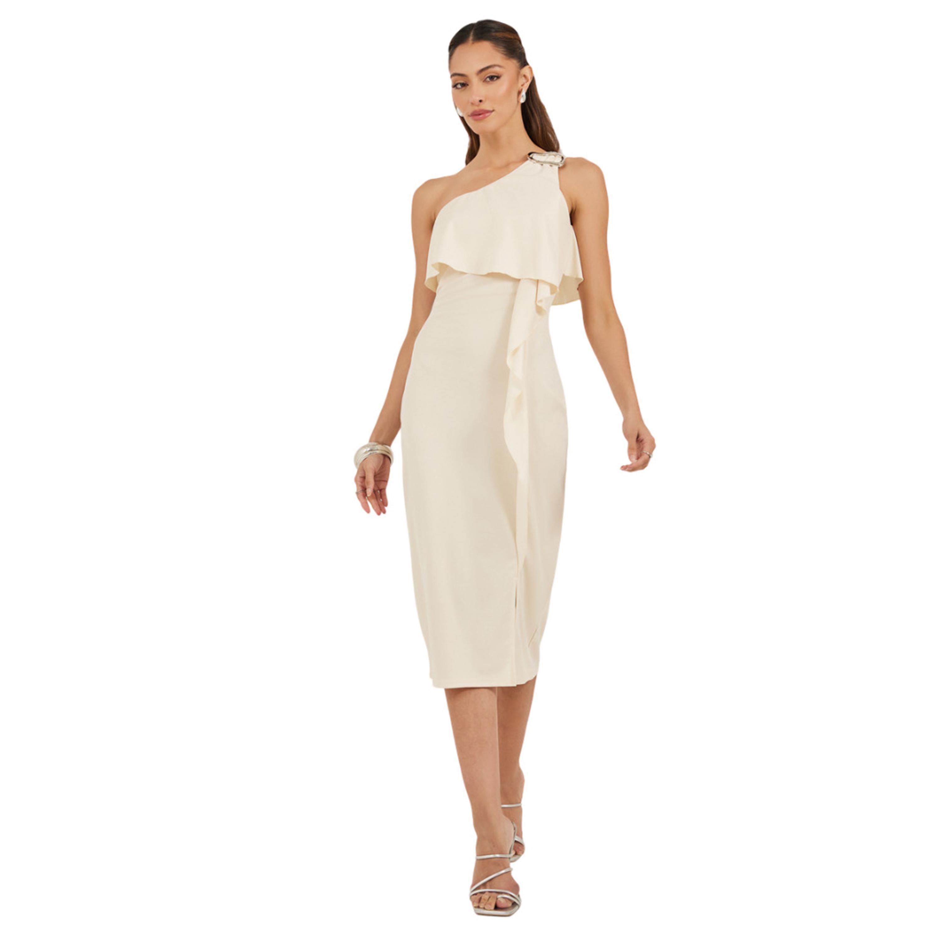 ستايلي - فستان متوسط الطول بكتف واحد ورقبة مفتوحة-women-clothing-dresses-image-2