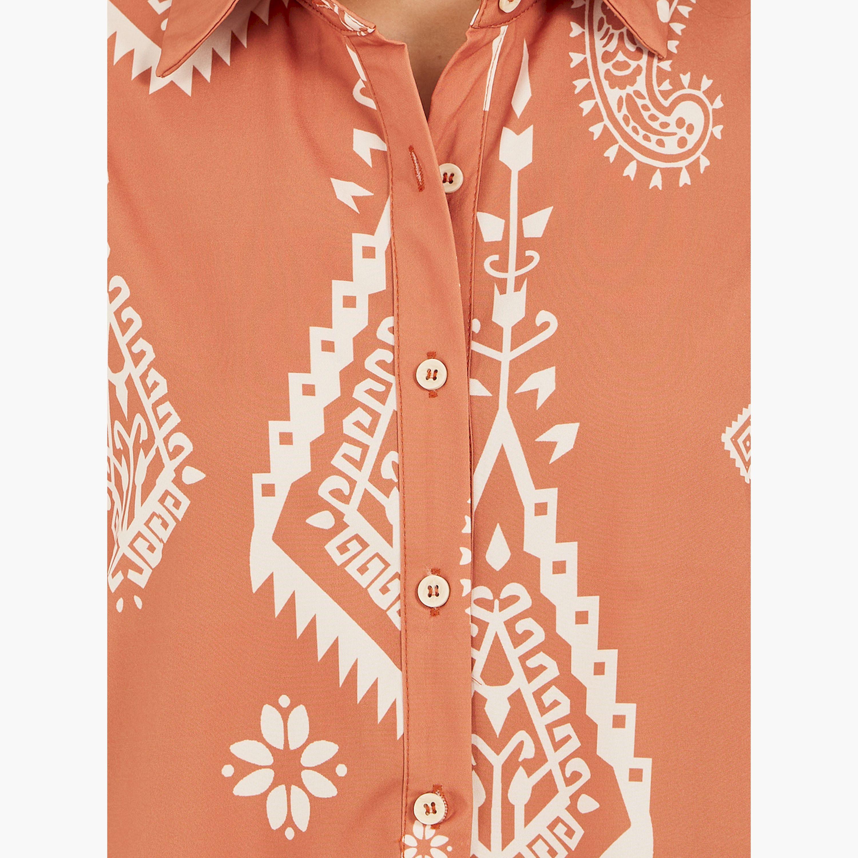 Styli Printed Long Sleeves Shirt Midi Dress-women-clothing-dresses-image-4