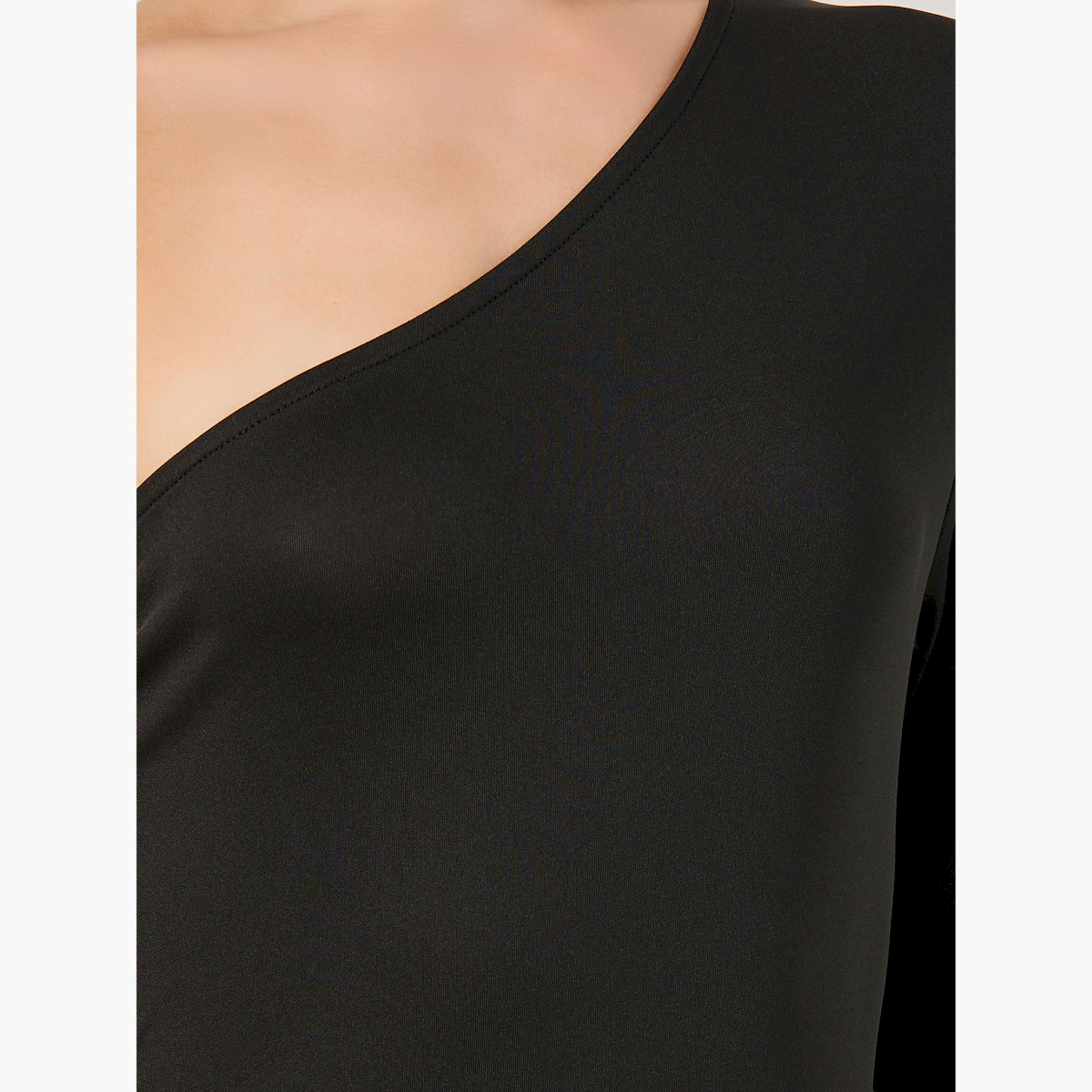 Styli Color Block One Shoulder A-Line Midi Dress-women-clothing-dresses-image-4