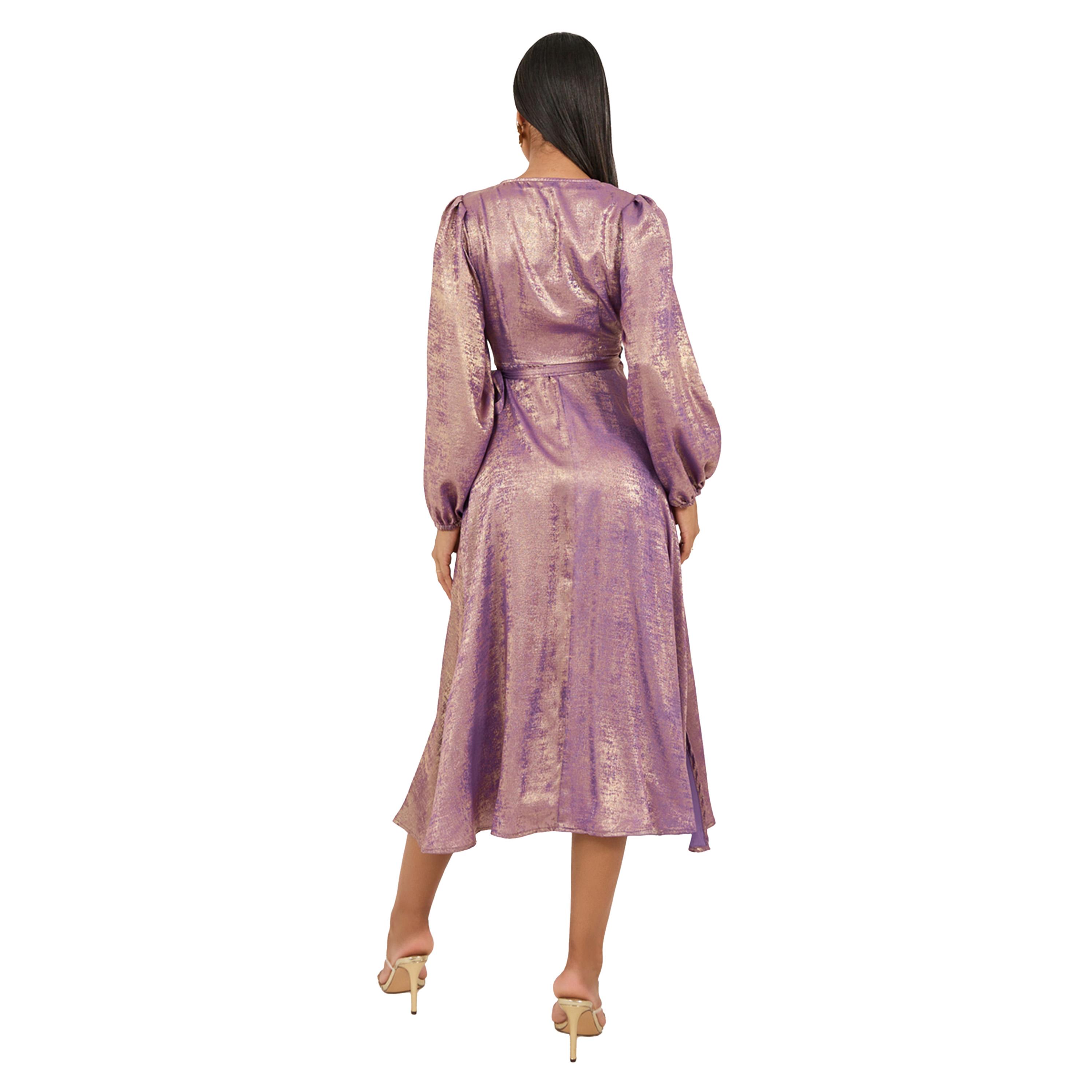 Styli Foil Print Long Sleeves Wrap Midi Dress-women-clothing-dresses-image-5