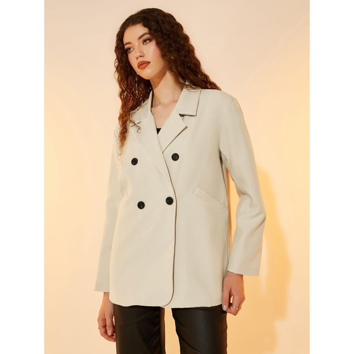 Styli Regular Fit Longline Double Breasted Blazer with Pockets-women-clothing-coatsandjackets-blazers-image-1