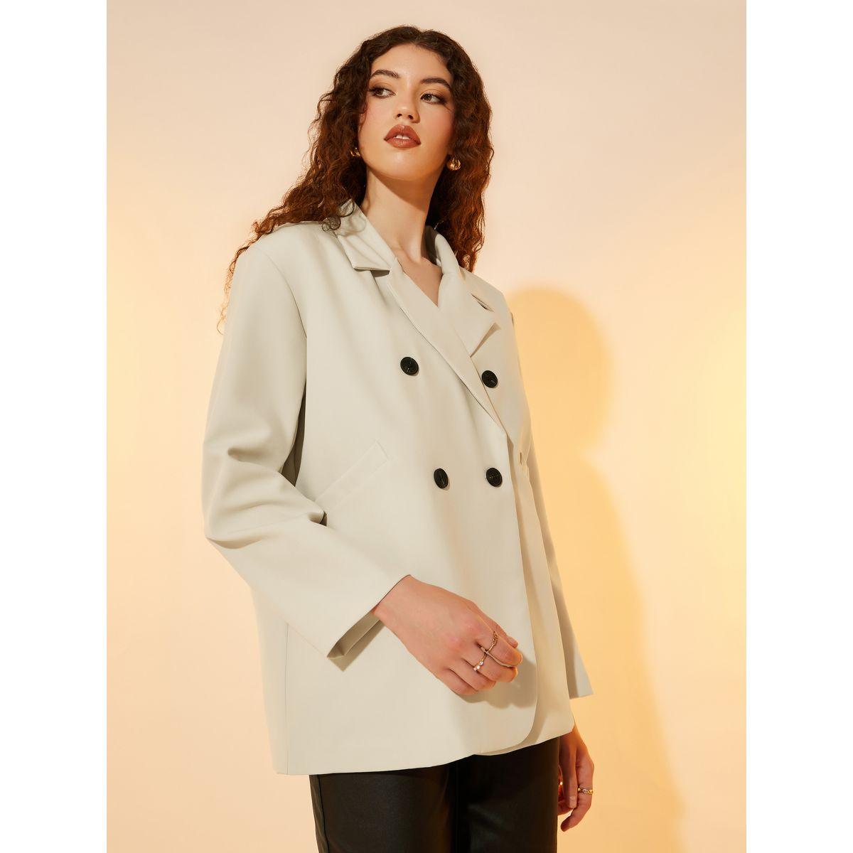 بليزر بصدر مزدوج وقصة عادية مع جيوب-women-clothing-coatsandjackets-blazers-image-2