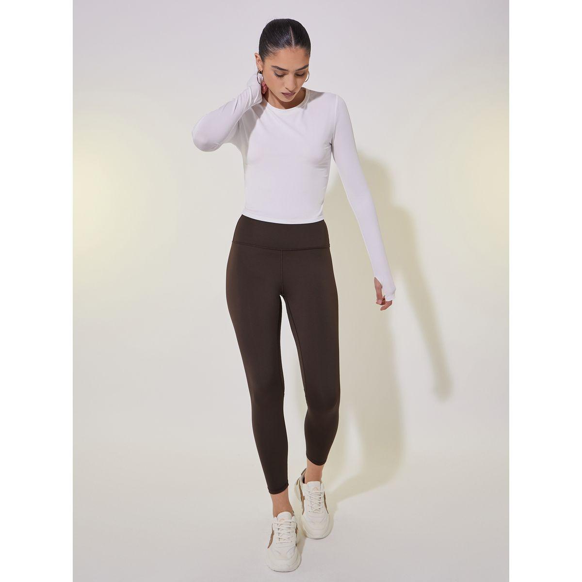 Take Two Solid Elasticized Waistband Cropped Leggings-women-clothing-bottoms-leggings-image-2