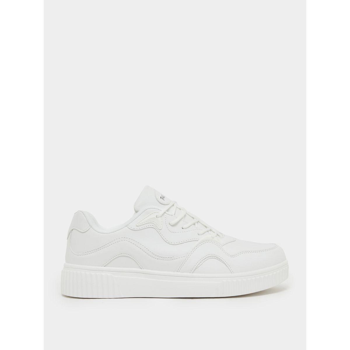 Skateboard Platform Sole Lace Up Sneakers-men-shoes-sneakers-image-1