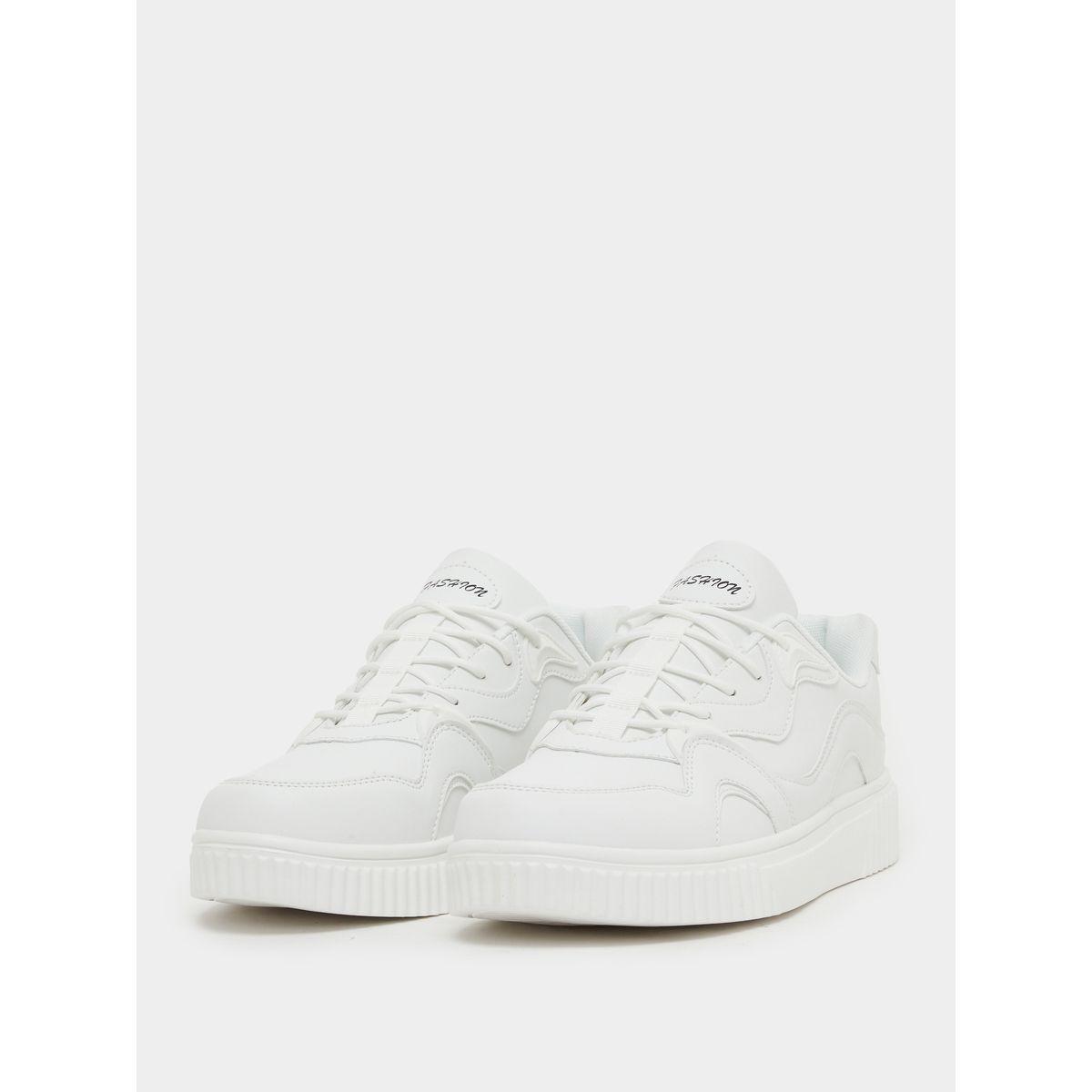 Skateboard Platform Sole Lace Up Sneakers-men-shoes-sneakers-image-2