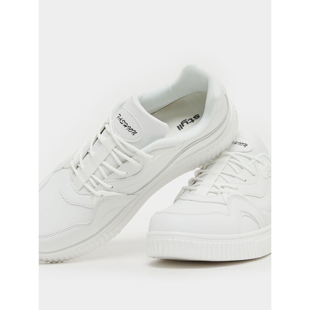 Skateboard Platform Sole Lace Up Sneakers-men-shoes-sneakers-image-3