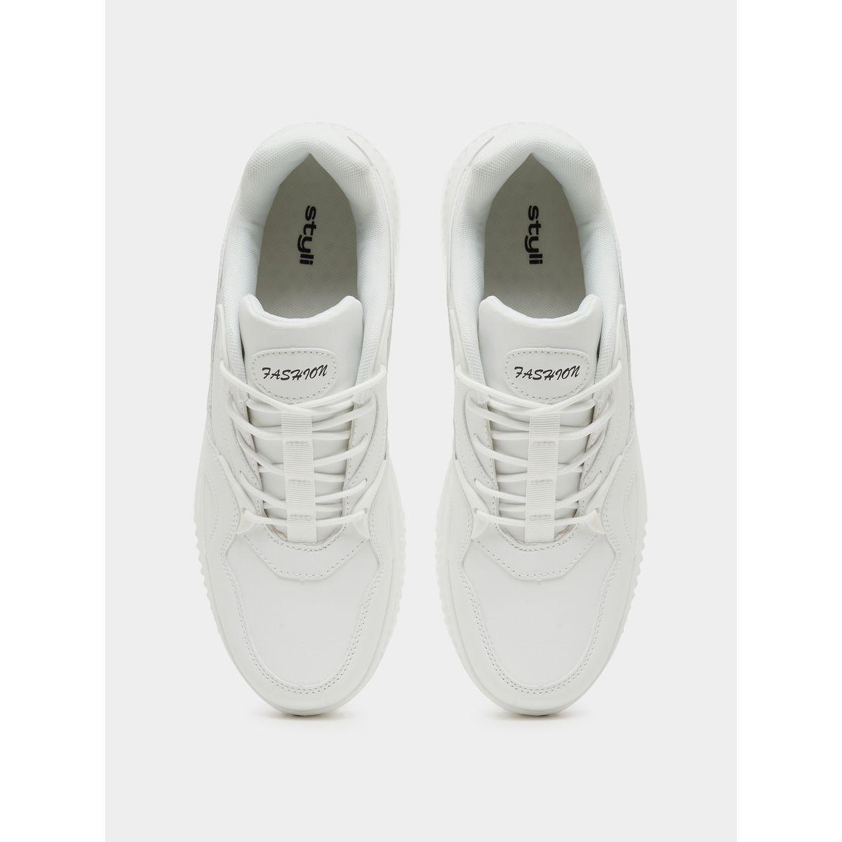 Skateboard Platform Sole Lace Up Sneakers-men-shoes-sneakers-image-5