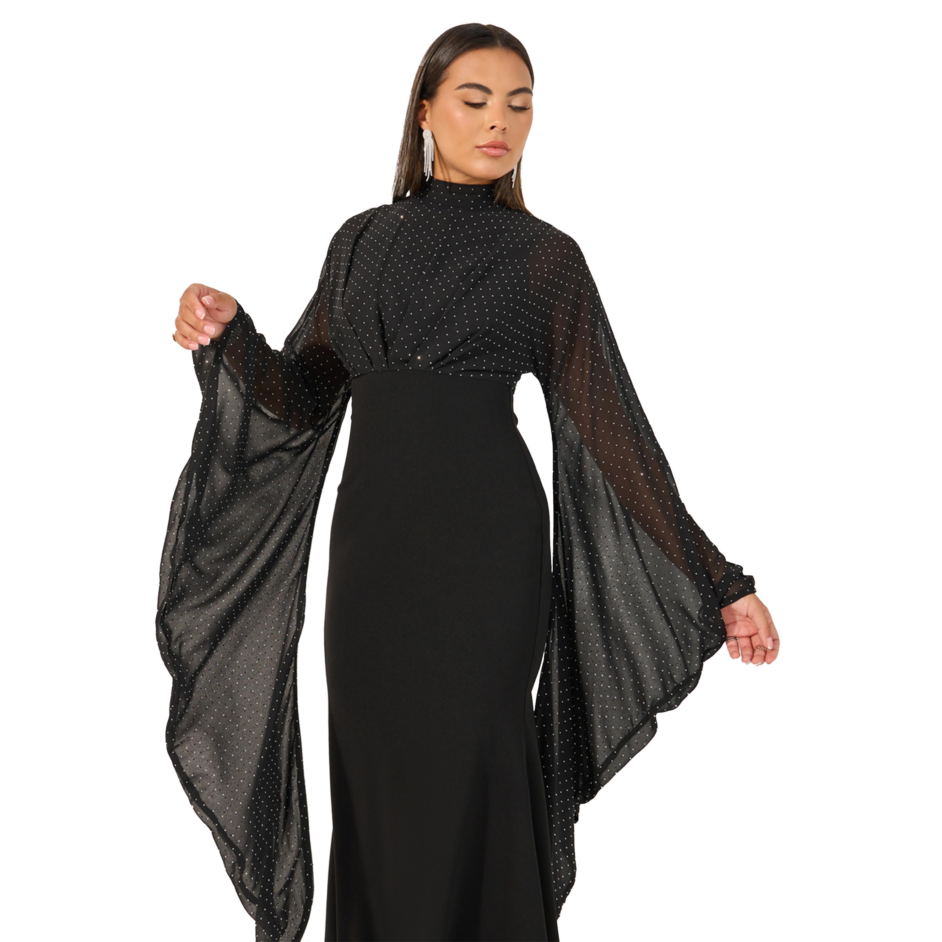 Styli Embellished Long Sleeves Mermaid Maxi Dress-women-clothing-dresses-image-4