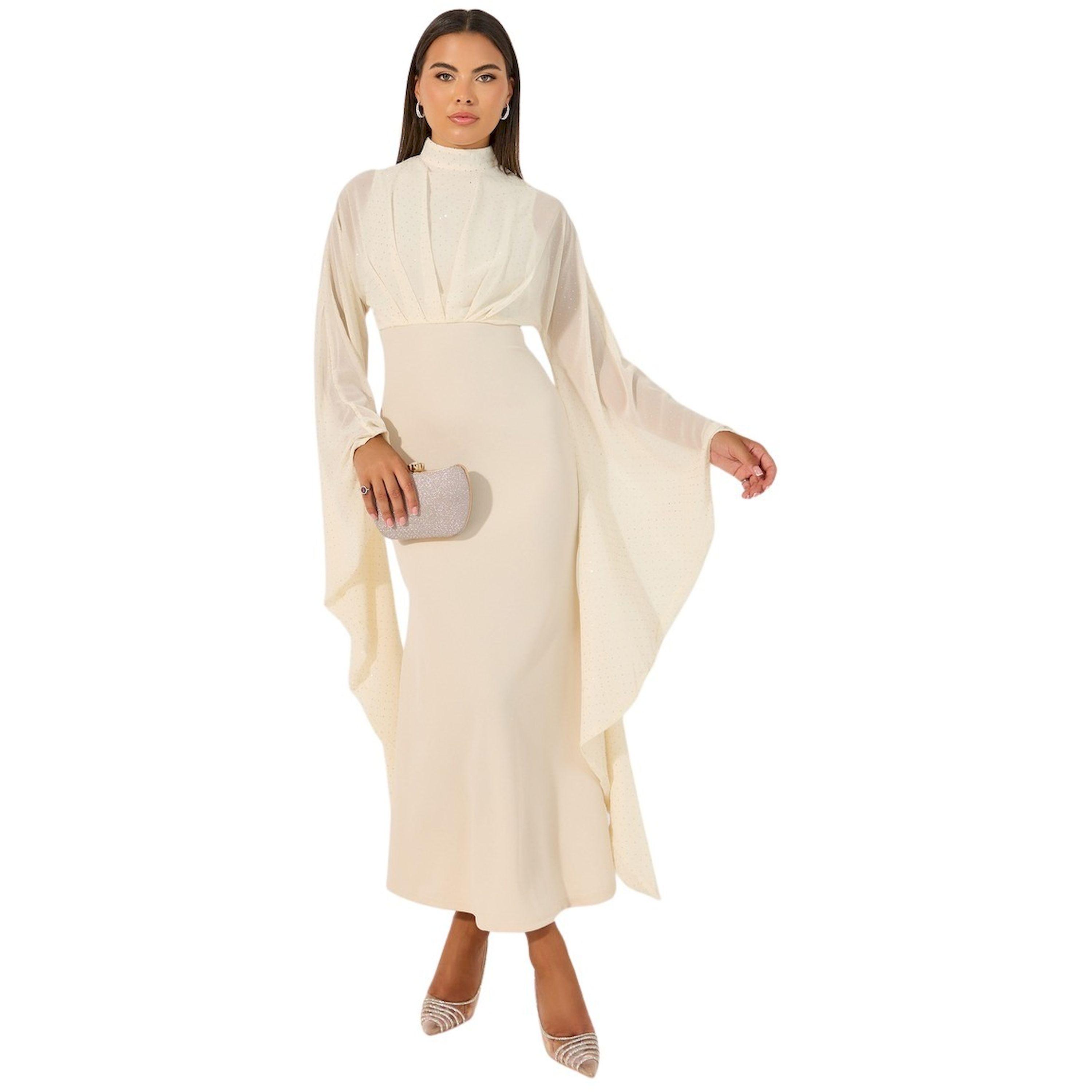 ستايلي - فستان ماكسي بقصة حورية البحر وأكمام طويلة-women-clothing-dresses-image-1