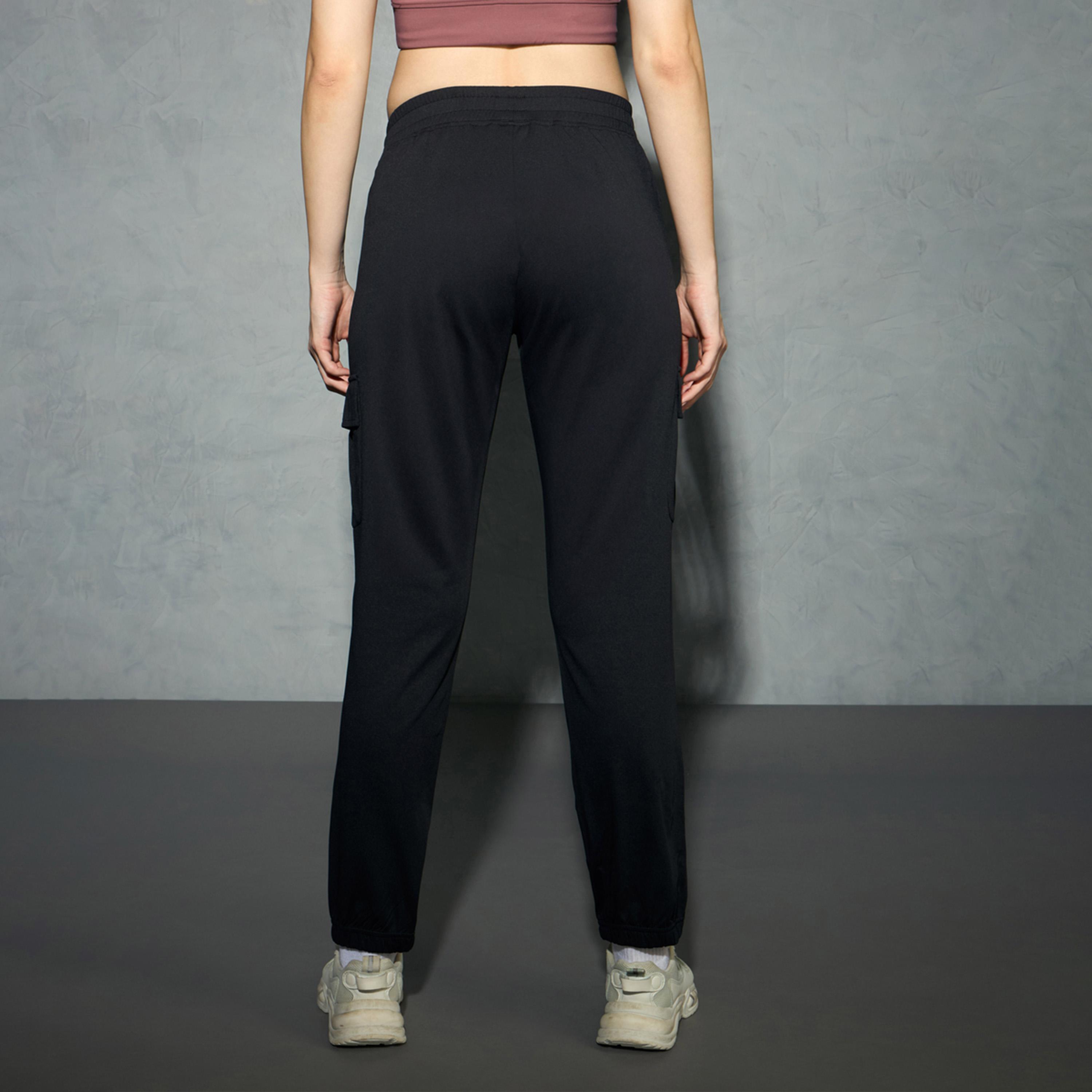 Technosport X Styli Logo Print 4-Way Stretch Joggers-women-clothing-sportswearandactivewear-bottoms-image-2