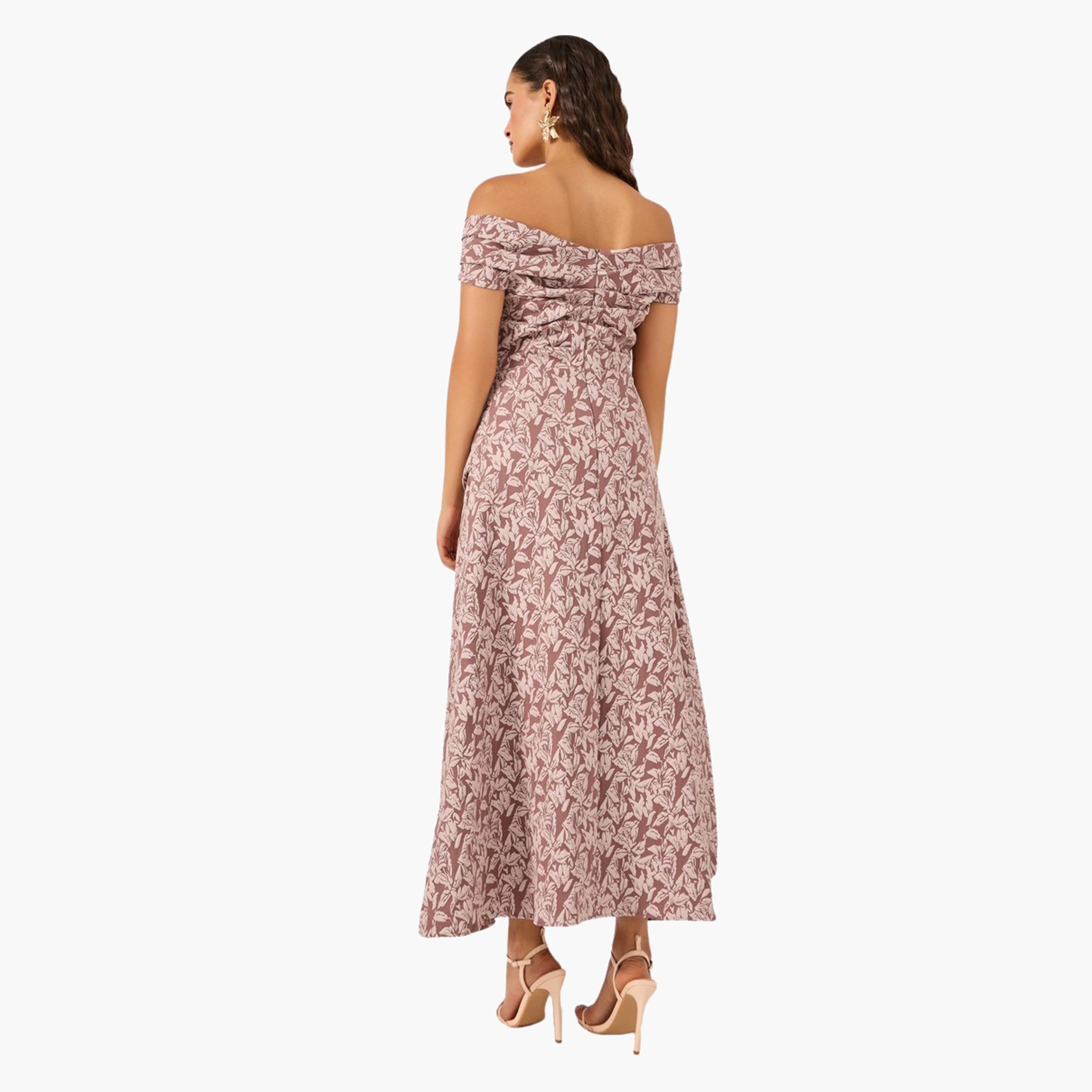 ستايلي - فستان ماكسي ضيق مكشوف الكتفين-women-clothing-dresses-image-5