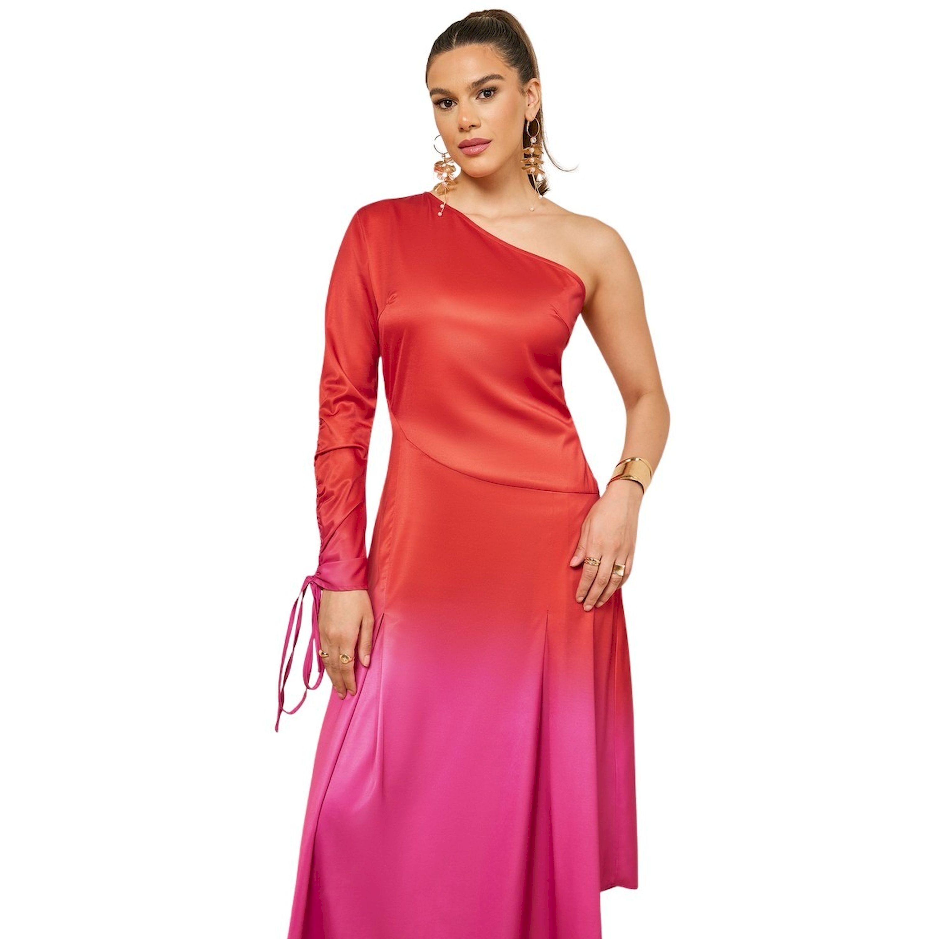 ستايلي - فستان ماكسي بكتف واحد وقصّة A بألوان متباينة-women-clothing-dresses-image-3