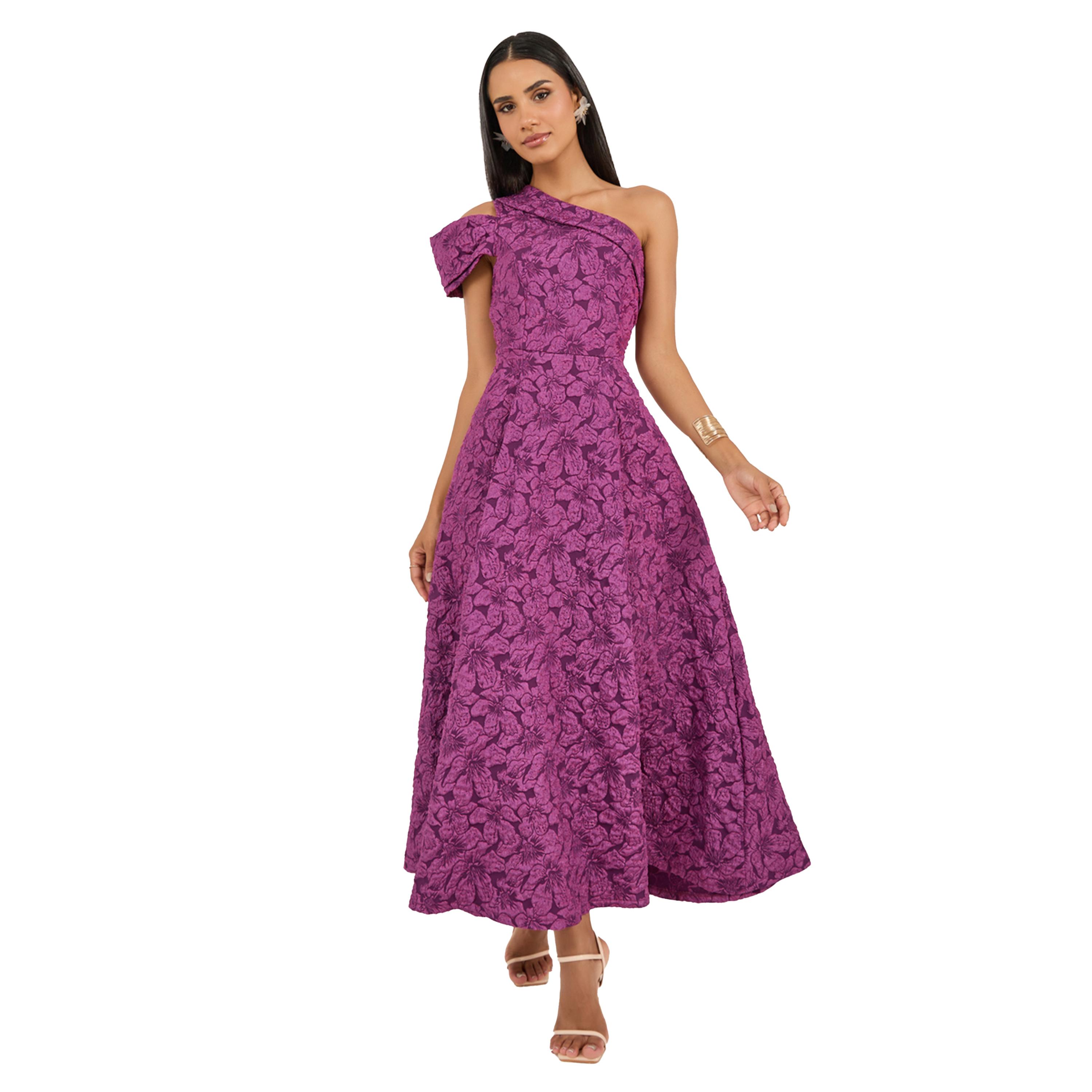 Styli Printed One Shoulder Neck A-Line Maxi Dress-women-clothing-dresses-image-2