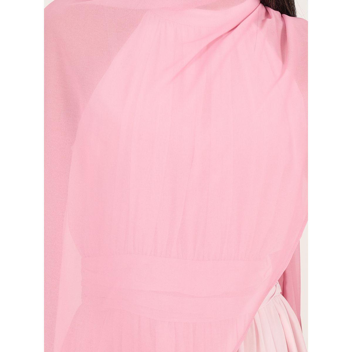 فستان طويل بنمط كتل الالوان ونمط رداء-women-clothing-dresses-image-4