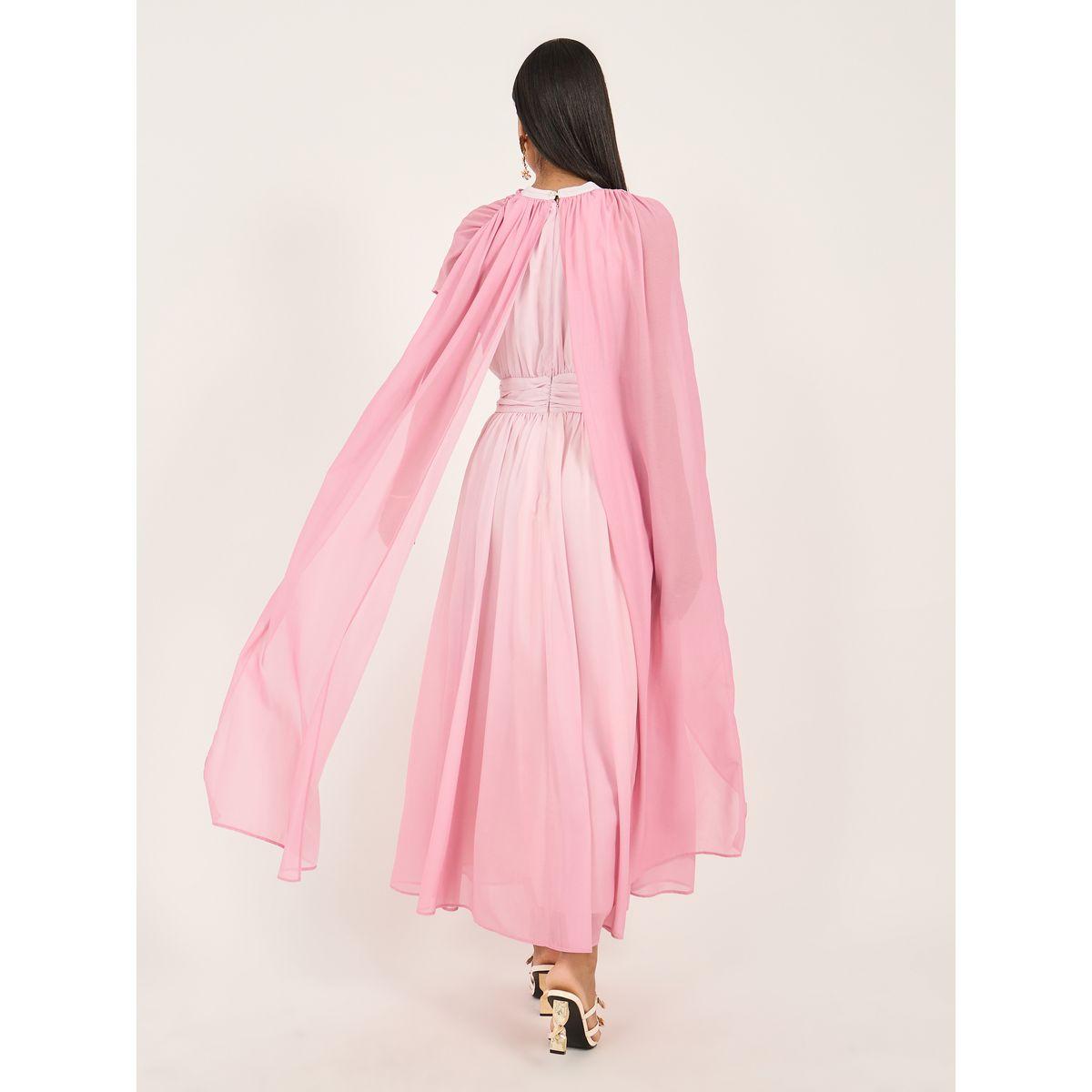 فستان طويل بنمط كتل الالوان ونمط رداء-women-clothing-dresses-image-5