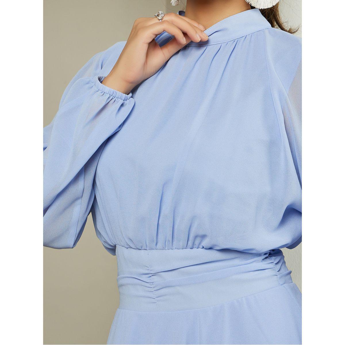 Styli Women Elegant Plain Long Sleeves A-Line Maxi Dress-women-clothing-dresses-image-4