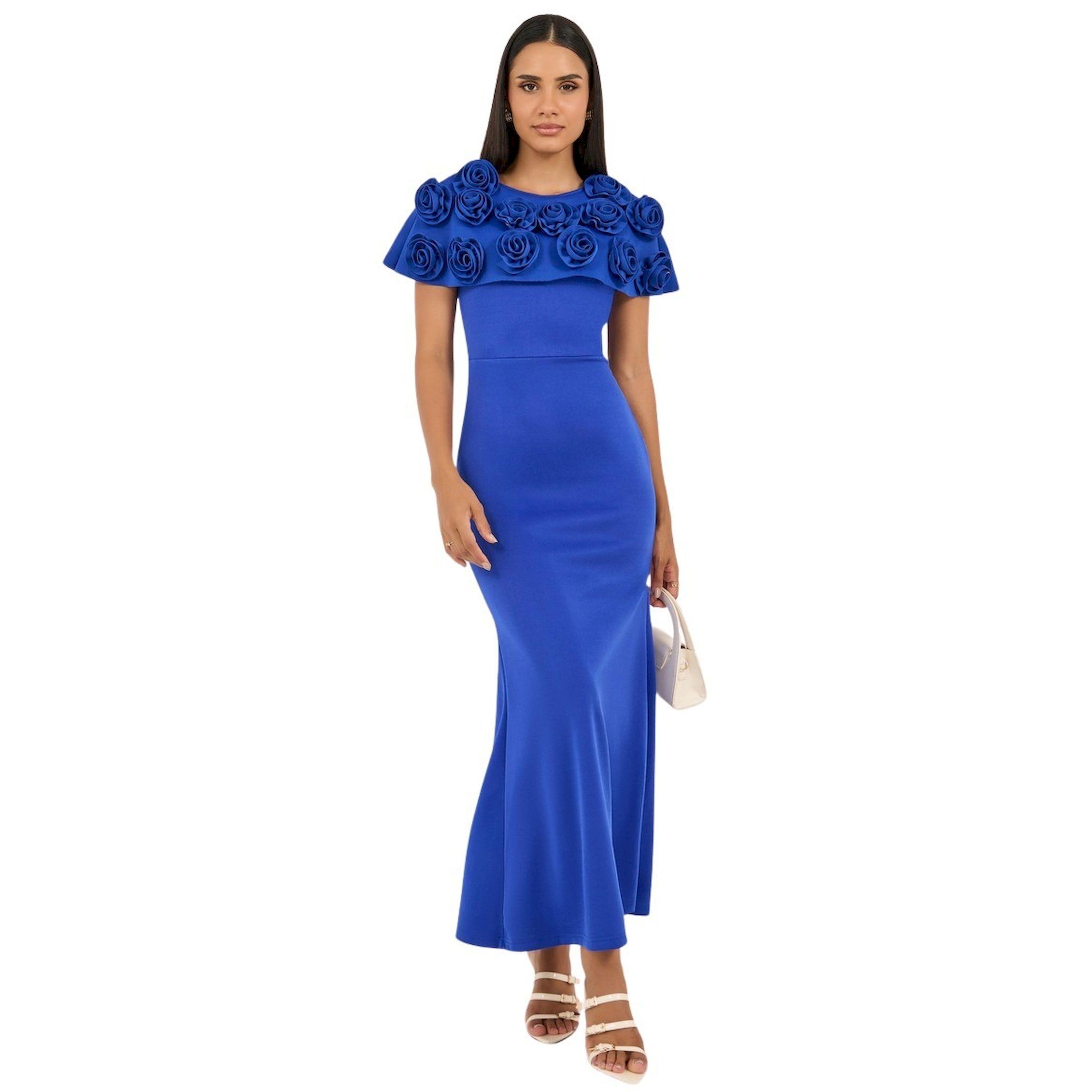 ستايلي - فستان ماكسي مزين بورود بقصة A-women-clothing-dresses-image-2