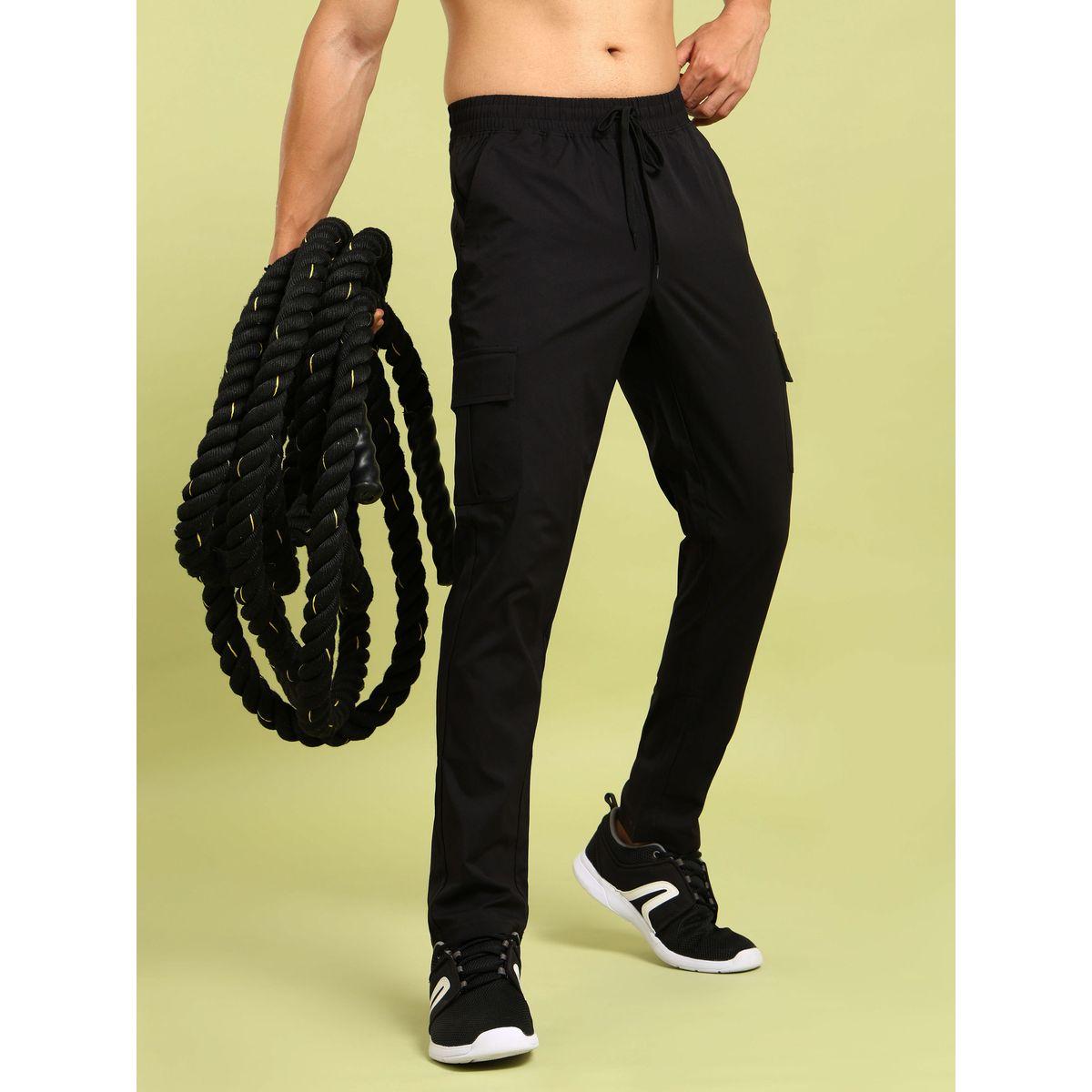 Technosport Solid Drawstring Waist Cargo Pants-men-clothing-sportswearandactivewear-bottoms-joggers-image-1
