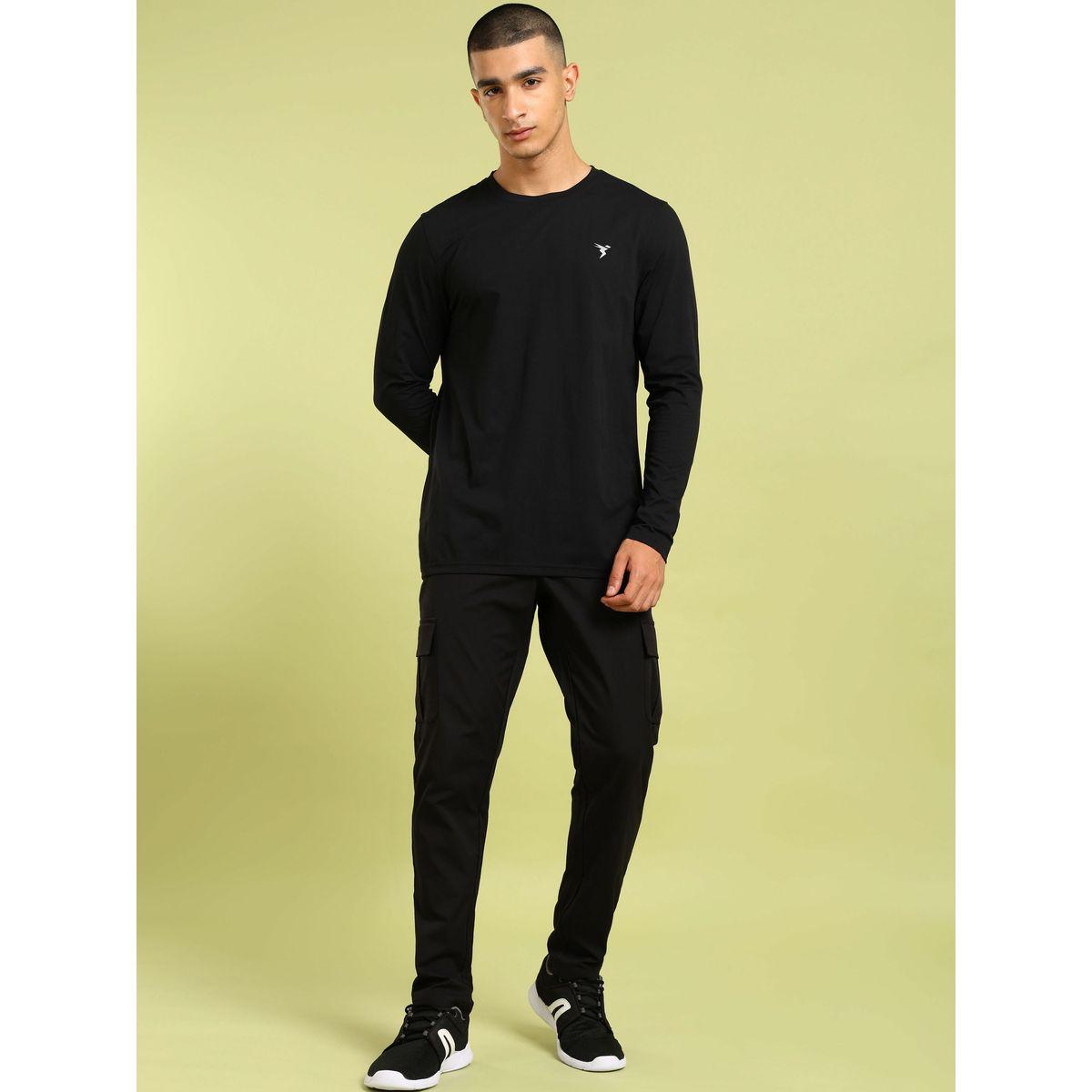 Technosport Solid Drawstring Waist Cargo Pants-men-clothing-sportswearandactivewear-bottoms-joggers-image-2