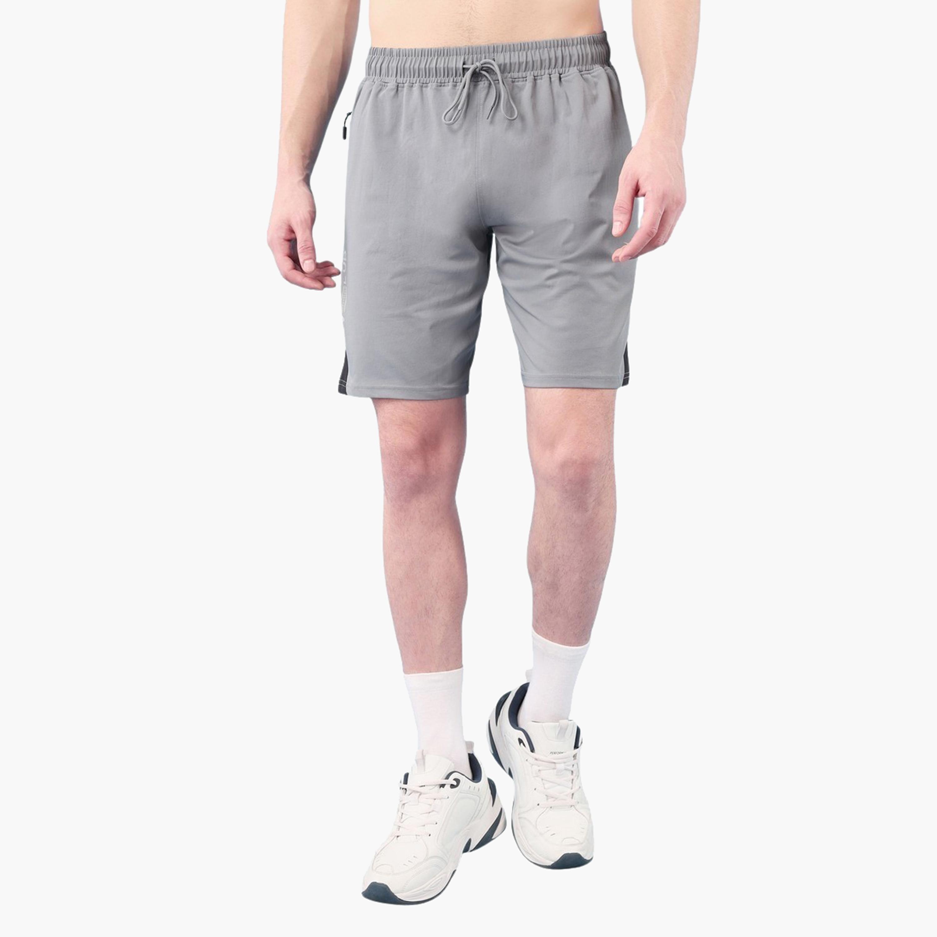 Technosport x Styli Solid 4-Way Stretch Shorts-men-clothing-sportswearandactivewear-bottoms-shorts-image-1