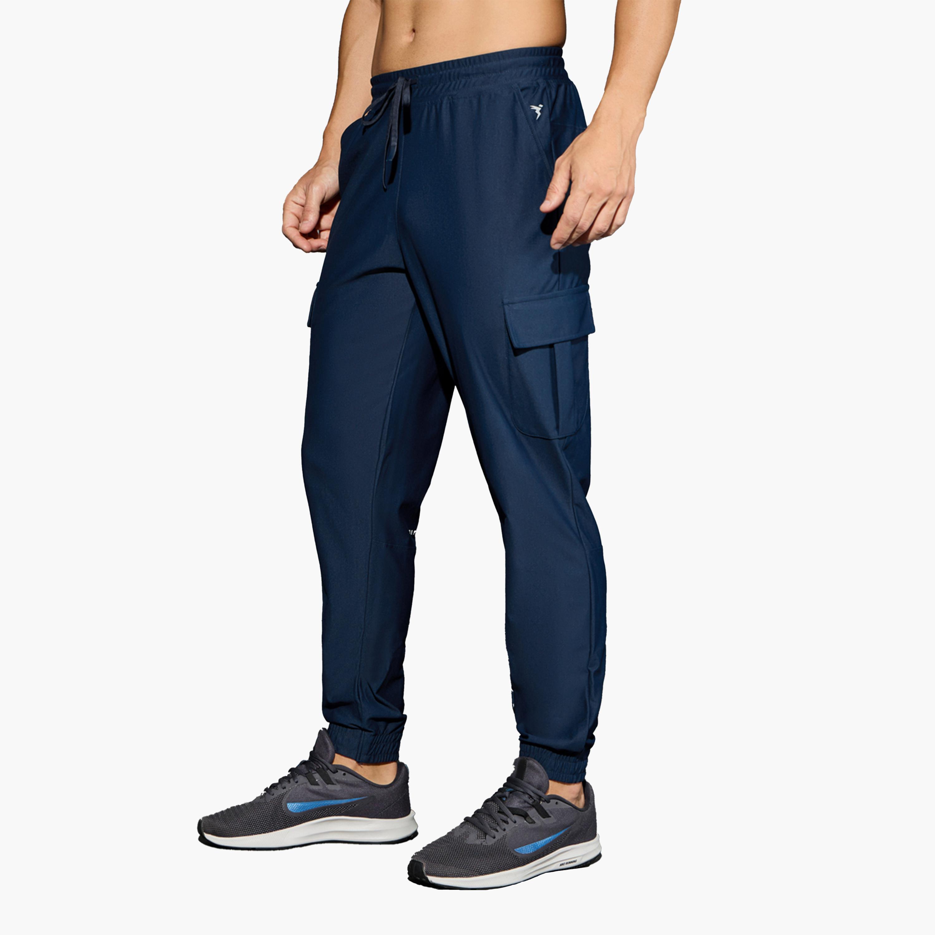 تيكنو سبورت × ستايلي - بنطال كارغو سادة قابل للتمدد في 4 اتجاهات-men-clothing-sportswearandactivewear-bottoms-joggers-image-3