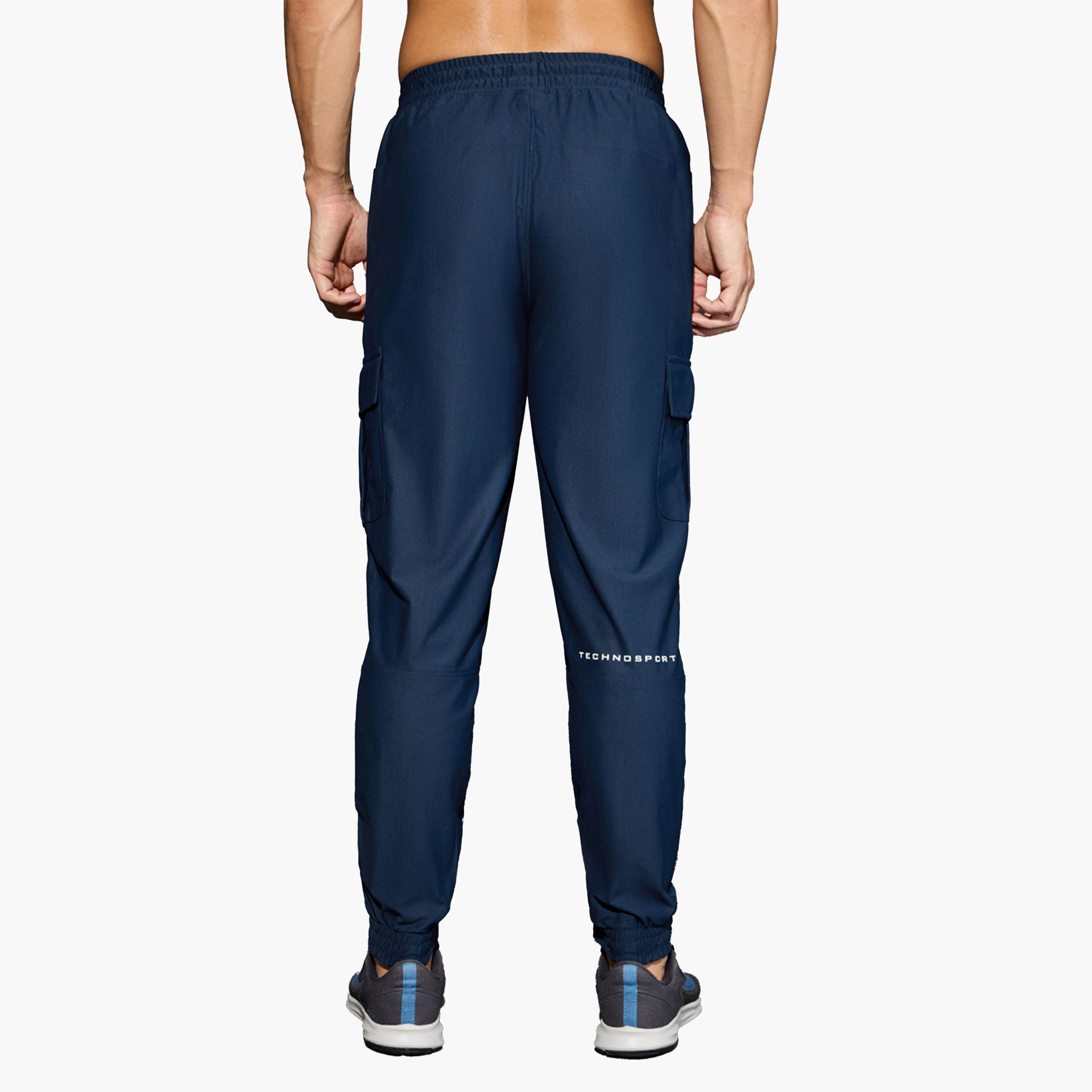 تيكنو سبورت × ستايلي - بنطال كارغو سادة قابل للتمدد في 4 اتجاهات-men-clothing-sportswearandactivewear-bottoms-joggers-image-2