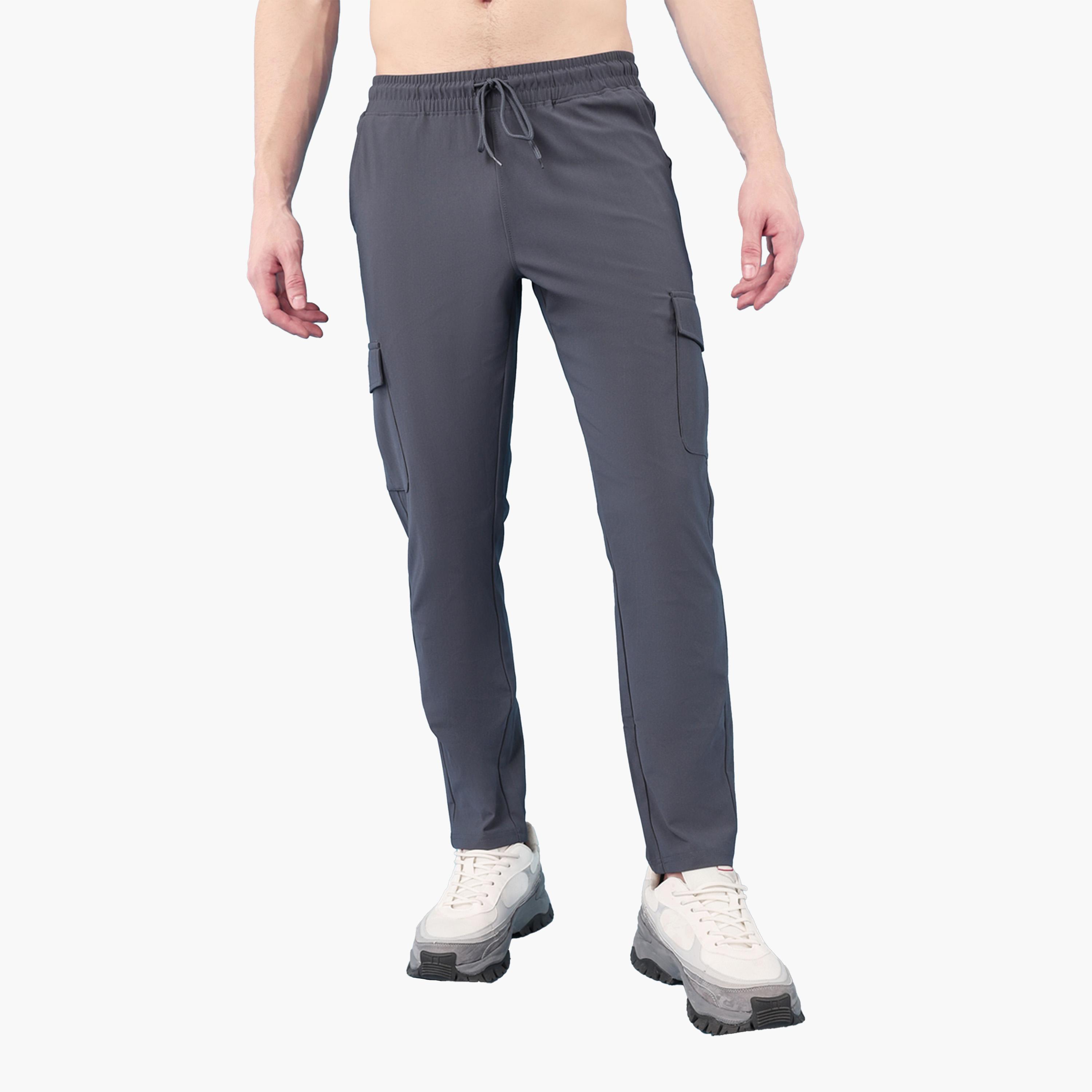 Technosport X Styli Solid 4-Way Stretch Cargo Track Pants-men-clothing-sportswearandactivewear-bottoms-joggers-image-4