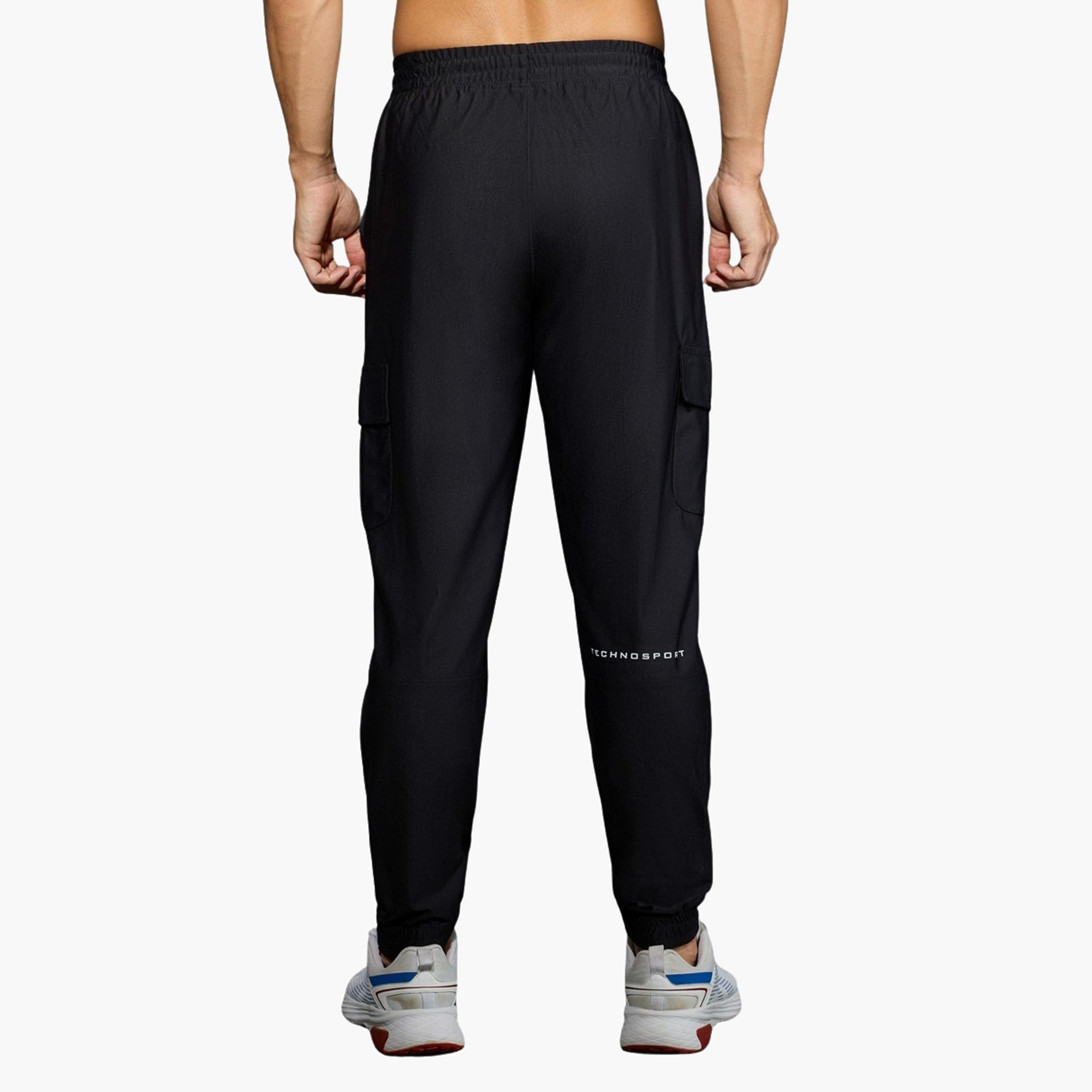 Technosport x Styli Solid 4-Way Stretch Cargo Track Pants-men-clothing-sportswearandactivewear-bottoms-joggers-image-3