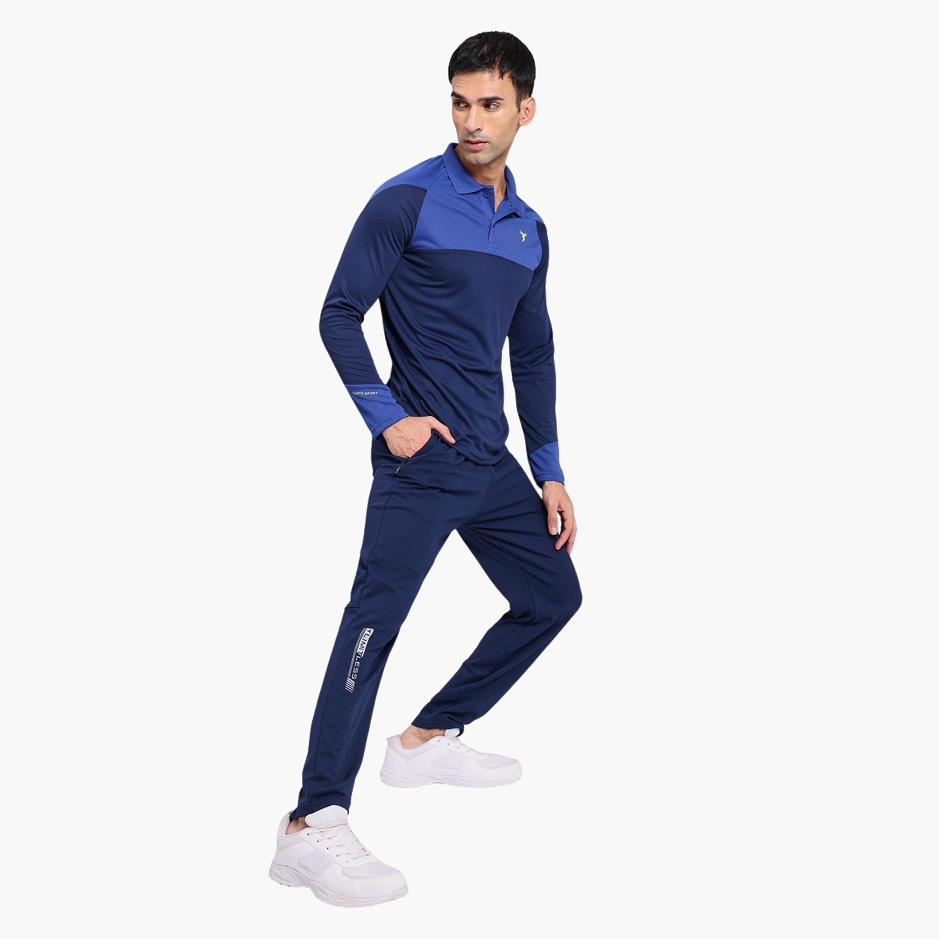 Technosport x Styli Solid 4-Way Stretch Track Pants-men-clothing-sportswearandactivewear-bottoms-joggers-image-2